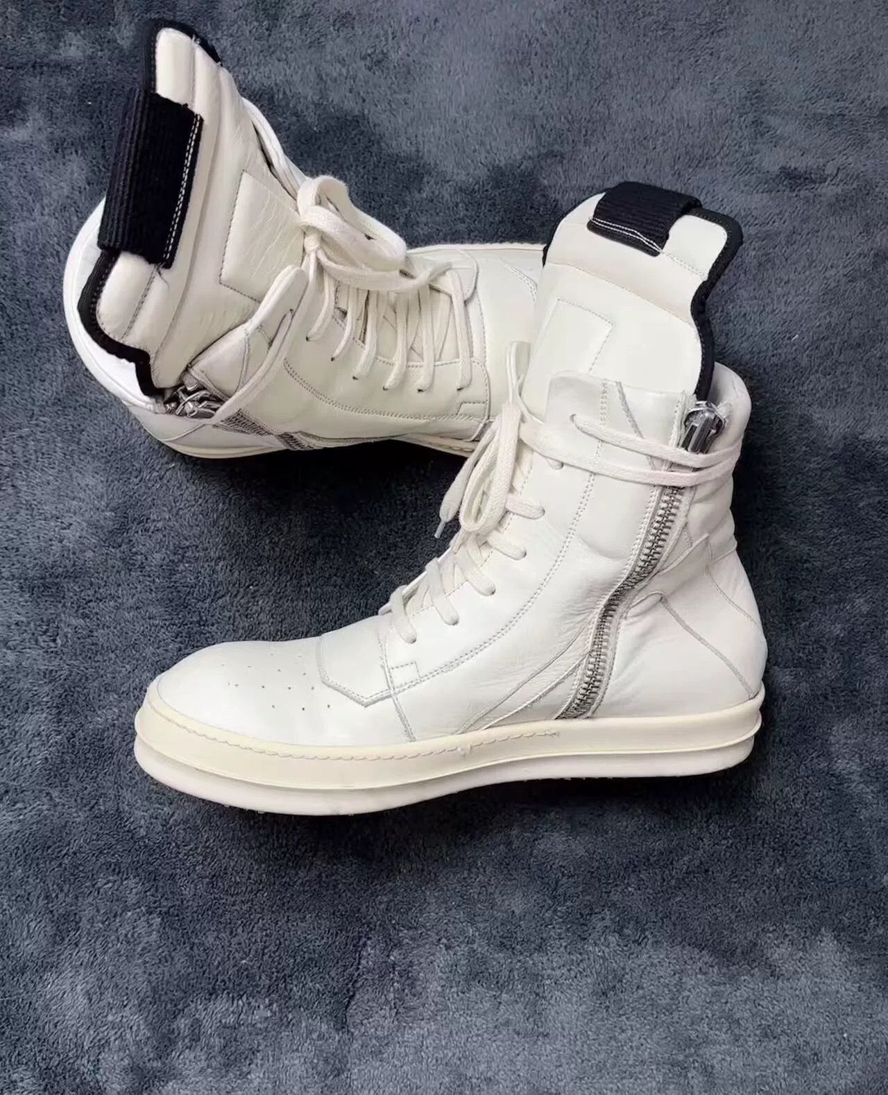 Rick Owens Rick Owens Leather White Lowtop Sneakers 40 Men Size US 7.5 / EU 40-41 - 6 Thumbnail