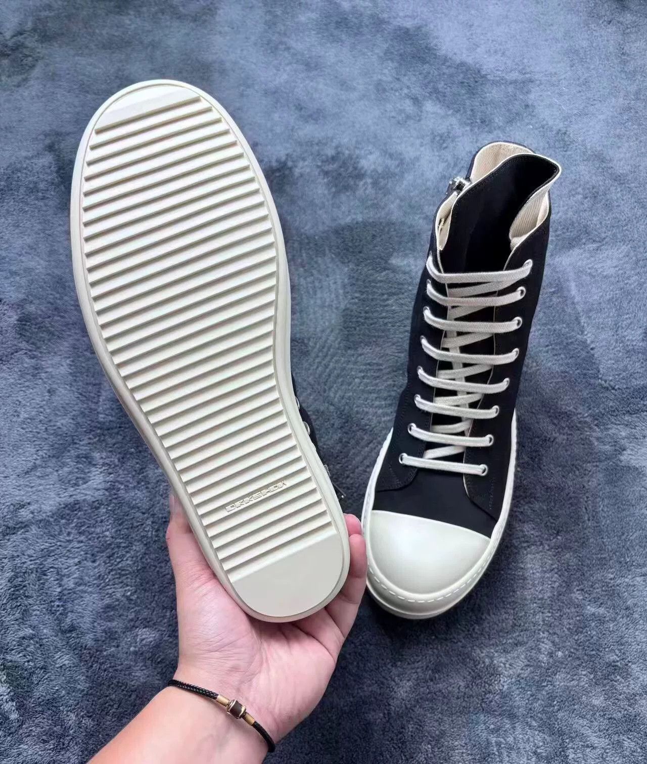 Rick Owens Rick Owens Tie-Dye Gradient White Lowtop Sneakers 44 Men Size US 10.5 / EU 43-44 - 8 Thumbnail