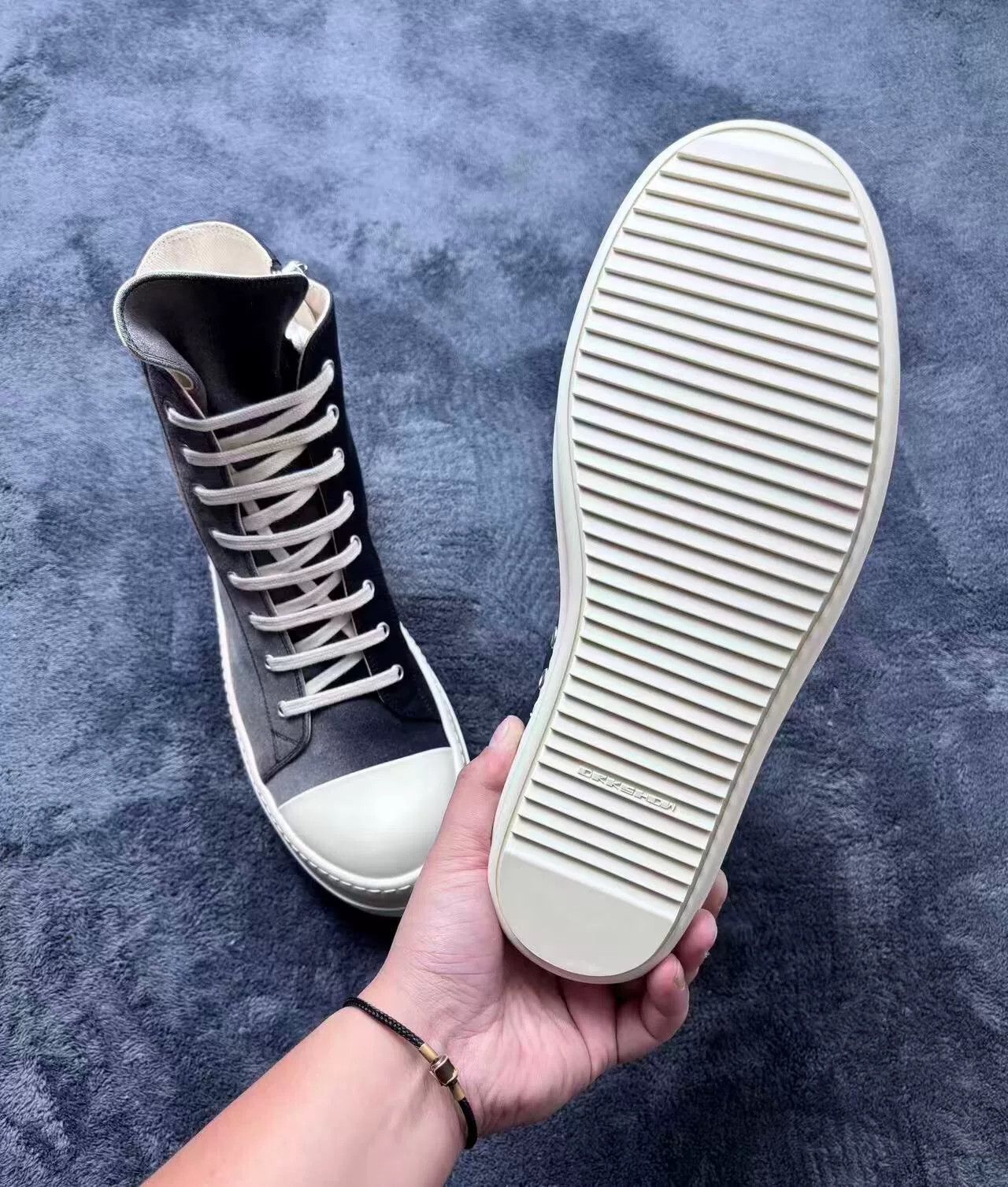 Rick Owens Rick Owens Tie-Dye Gradient White Lowtop Sneakers 44 Men Size US 10.5 / EU 43-44 - 9 Thumbnail