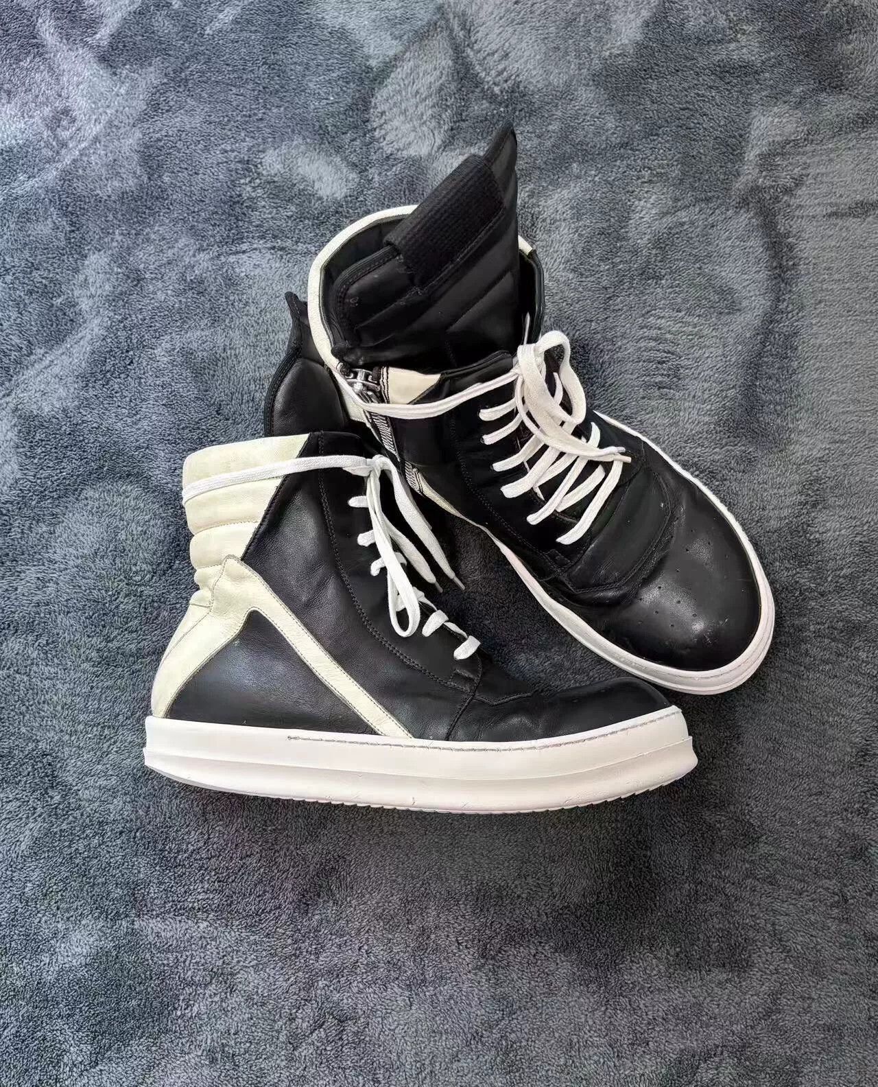 Rick Owens Rick Owens Leather Black Lowtop Sneakers 41 Men Size US 8.5 / EU 41-42 - 3 Thumbnail