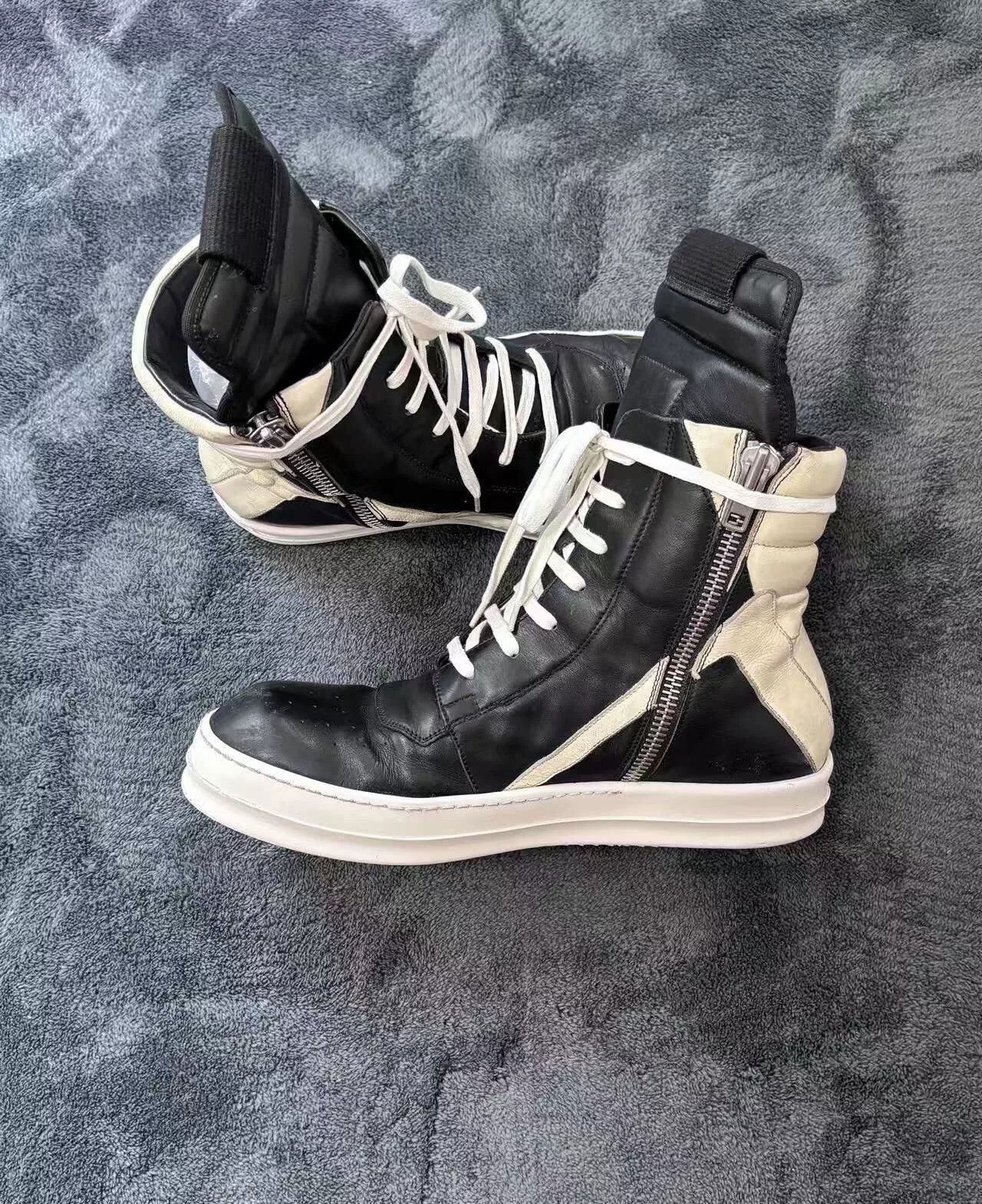 Rick Owens Rick Owens Leather Black Lowtop Sneakers 41 Men Size US 8.5 / EU 41-42 - 6 Thumbnail