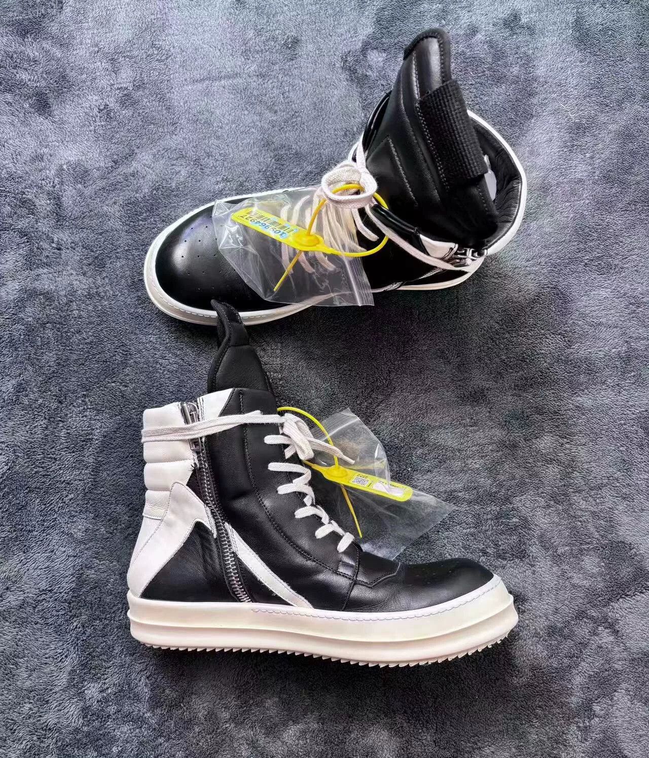 Rick Owens Rick Owens Leather Black Lowtop Sneakers 41 Men Size US 8.5 / EU 41-42 - 5 Thumbnail