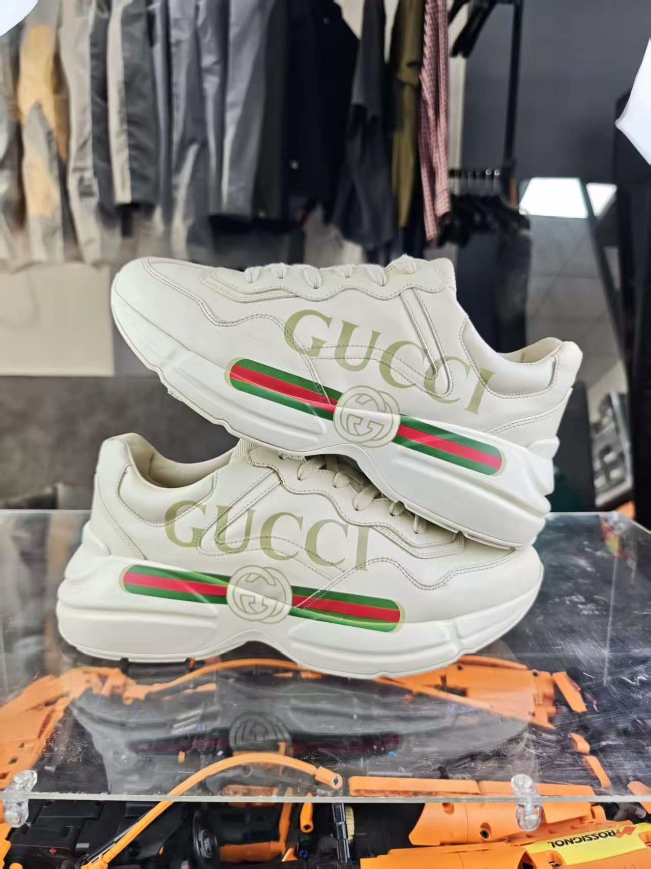 Gucci Gucci Printed Lowtop Sneakers 40 Men Size US 7.5 / EU 40-41 - 5 Thumbnail