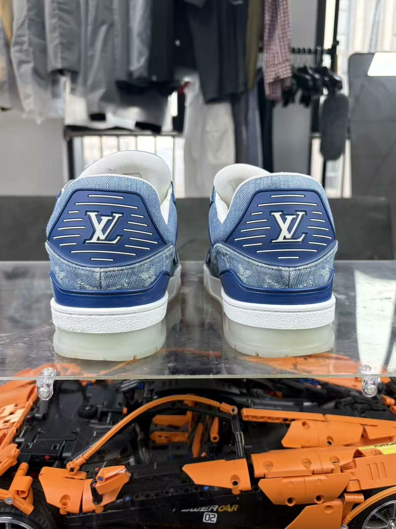 Louis Vuitton Louis Vuitton Training Denim Blue Lowtop Sneakers 41 Men Size US 8.5 / EU 41-42 - 3 Thumbnail