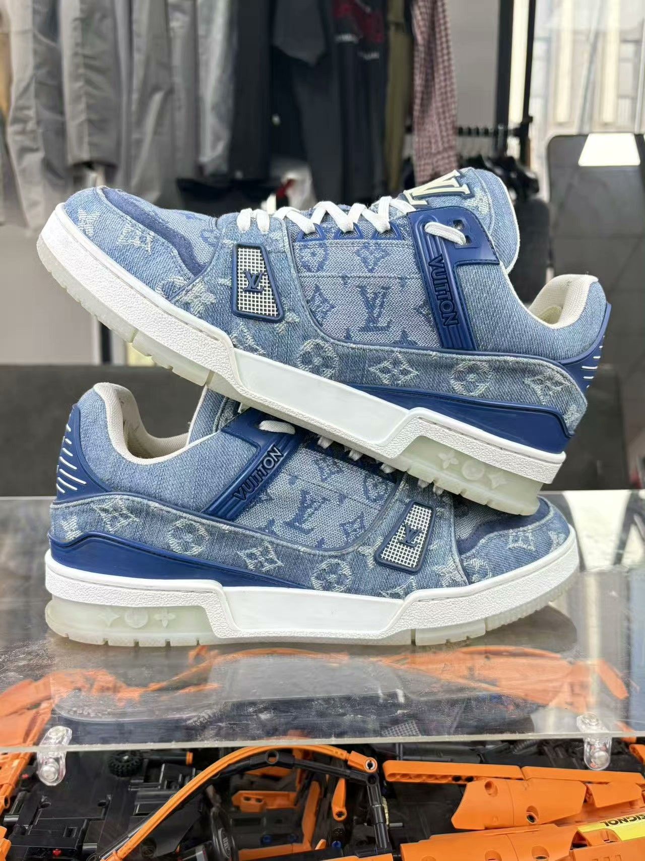 Louis Vuitton Louis Vuitton Training Denim Blue Lowtop Sneakers 41 Men Size US 8.5 / EU 41-42 - 6 Thumbnail