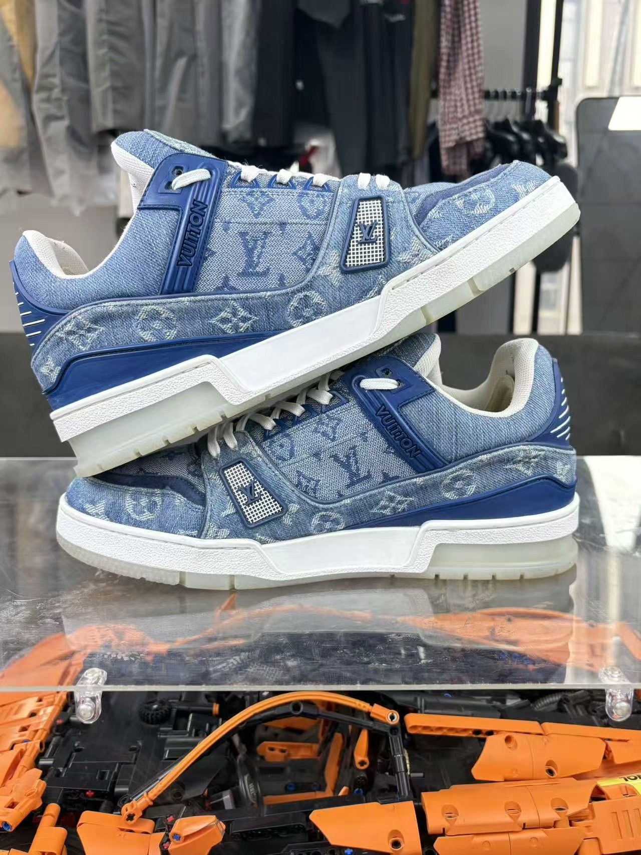 Louis Vuitton Louis Vuitton Training Denim Blue Lowtop Sneakers 41 Men Size US 8.5 / EU 41-42 - 5 Thumbnail