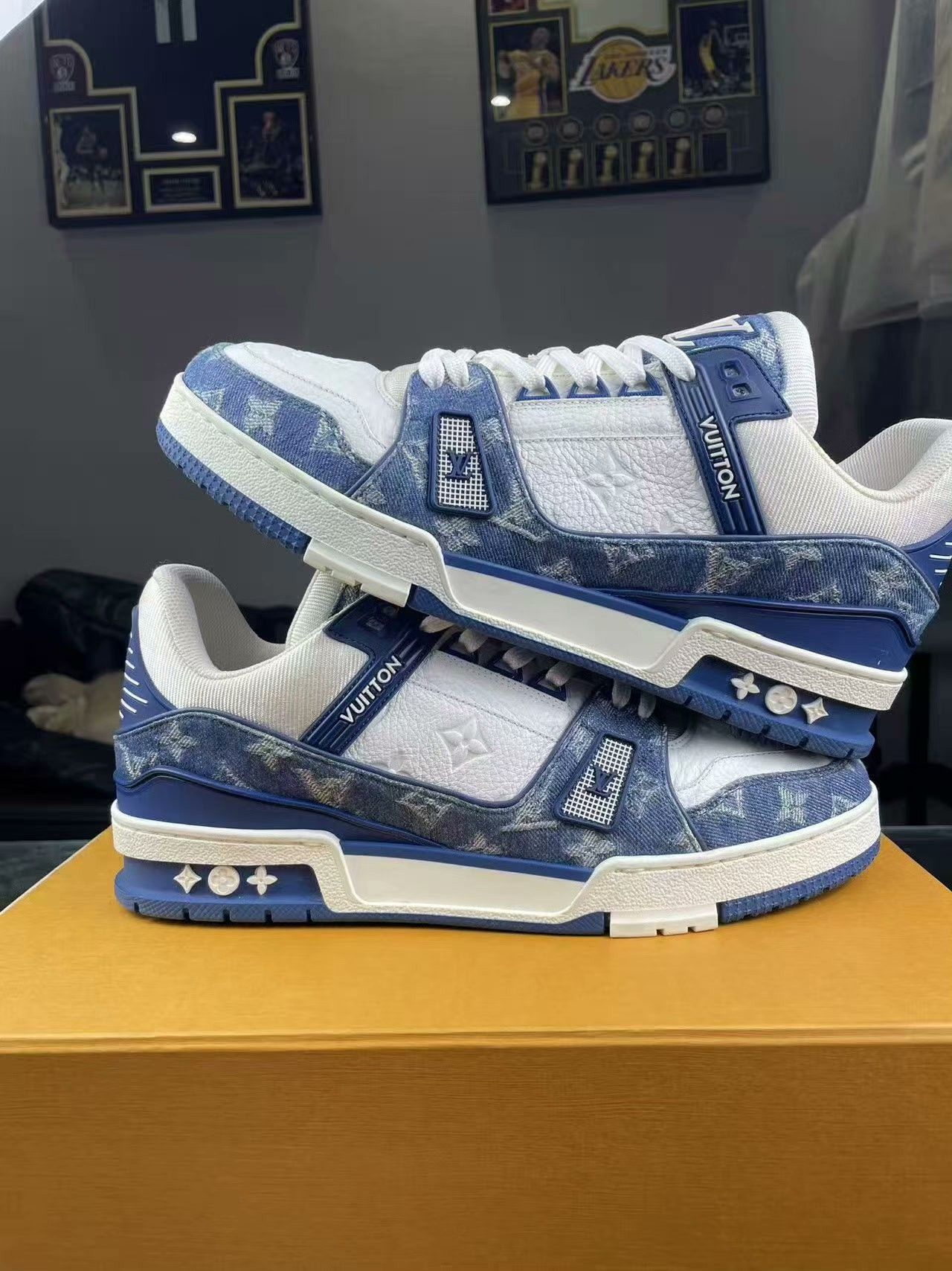 Louis Vuitton Louis Vuitton Training Denim Blue Lowtop Sneakers 42 Men Size US 9 / EU 42 - 6 Thumbnail