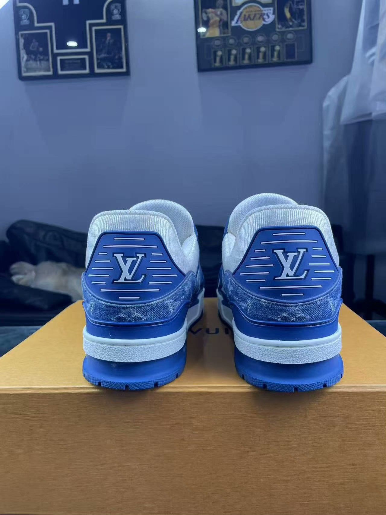Louis Vuitton Louis Vuitton Training Denim Blue Lowtop Sneakers 42 Men Size US 9 / EU 42 - 3 Thumbnail