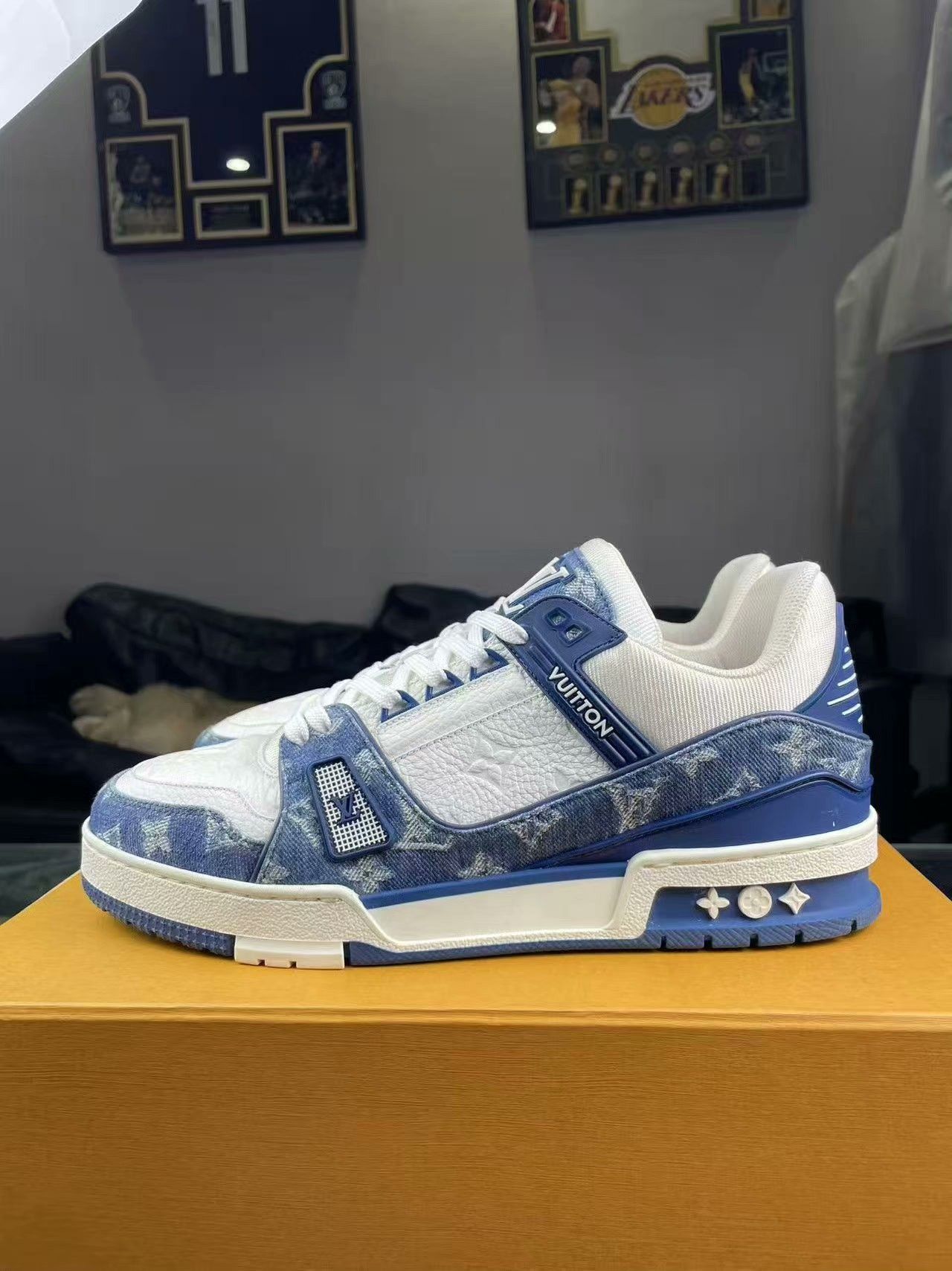 Louis Vuitton Louis Vuitton Training Denim Blue Lowtop Sneakers 42 Men Size US 9 / EU 42 - 7 Thumbnail
