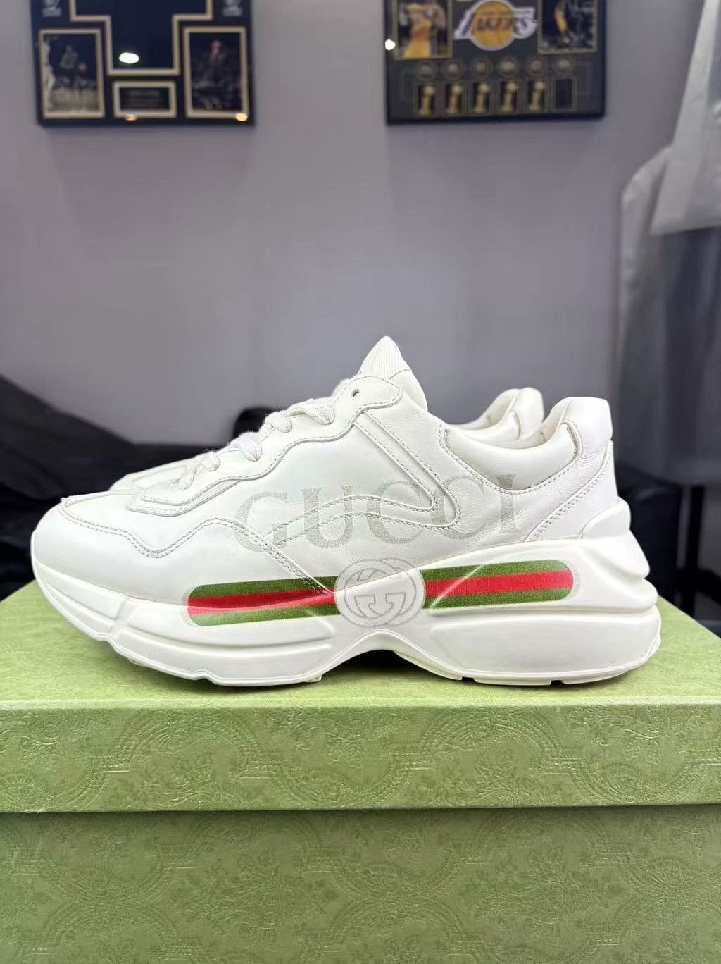 Gucci Gucci Printed Lowtop Sneakers 40 Men Size US 7.5 / EU 40-41 - 7 Thumbnail