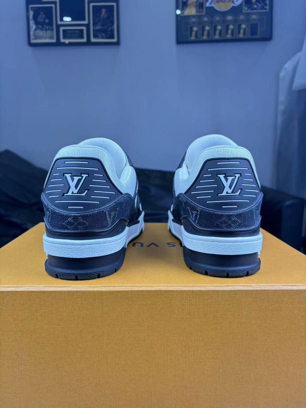 Louis Vuitton Louis Vuitton Training Denim Black Lowtop Sneakers 38 Men Size US 6 / EU 39 - 3 Thumbnail