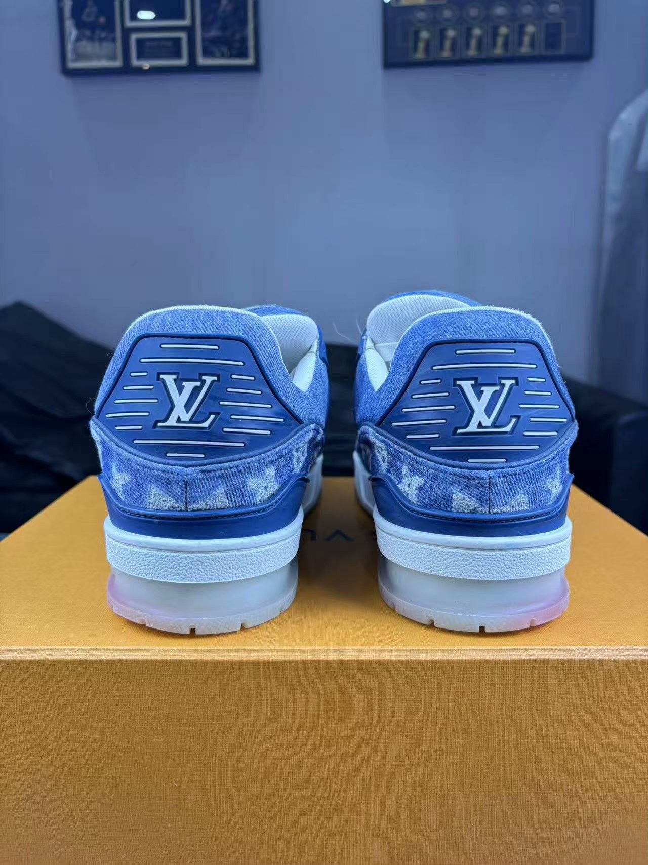 Louis Vuitton Louis Vuitton Training Denim Blue Lowtop Sneakers 41 Men Size US 8.5 / EU 41-42 - 3 Thumbnail