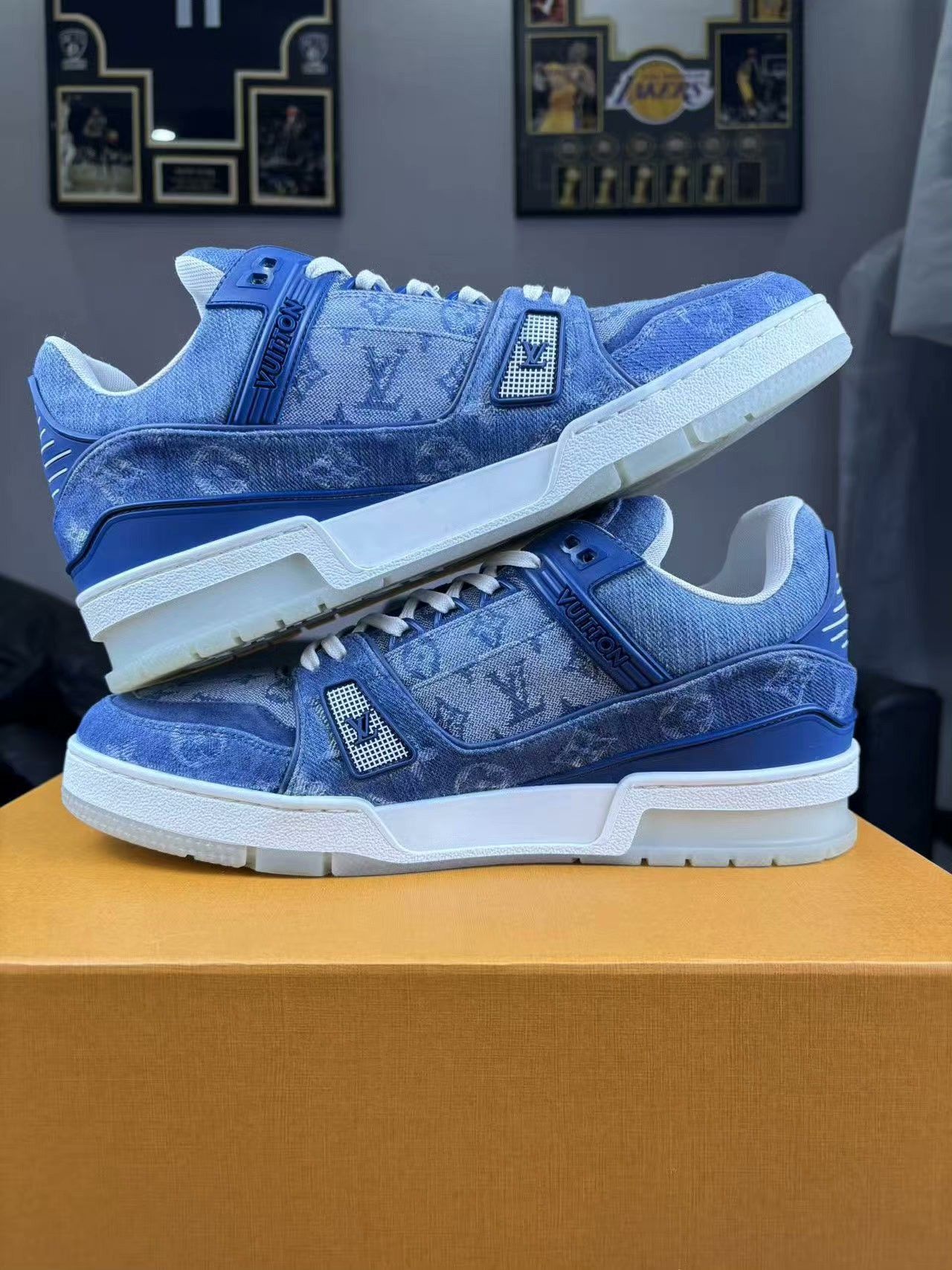 Louis Vuitton Louis Vuitton Training Denim Blue Lowtop Sneakers 41 Men Size US 8.5 / EU 41-42 - 5 Thumbnail