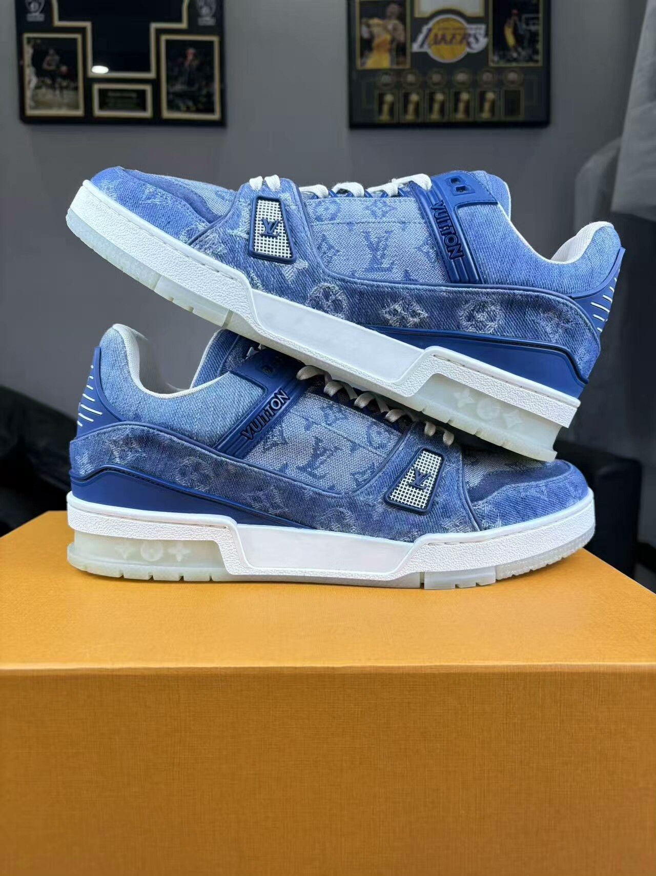 Louis Vuitton Louis Vuitton Training Denim Blue Lowtop Sneakers 41 Men Size US 8.5 / EU 41-42 - 6 Thumbnail