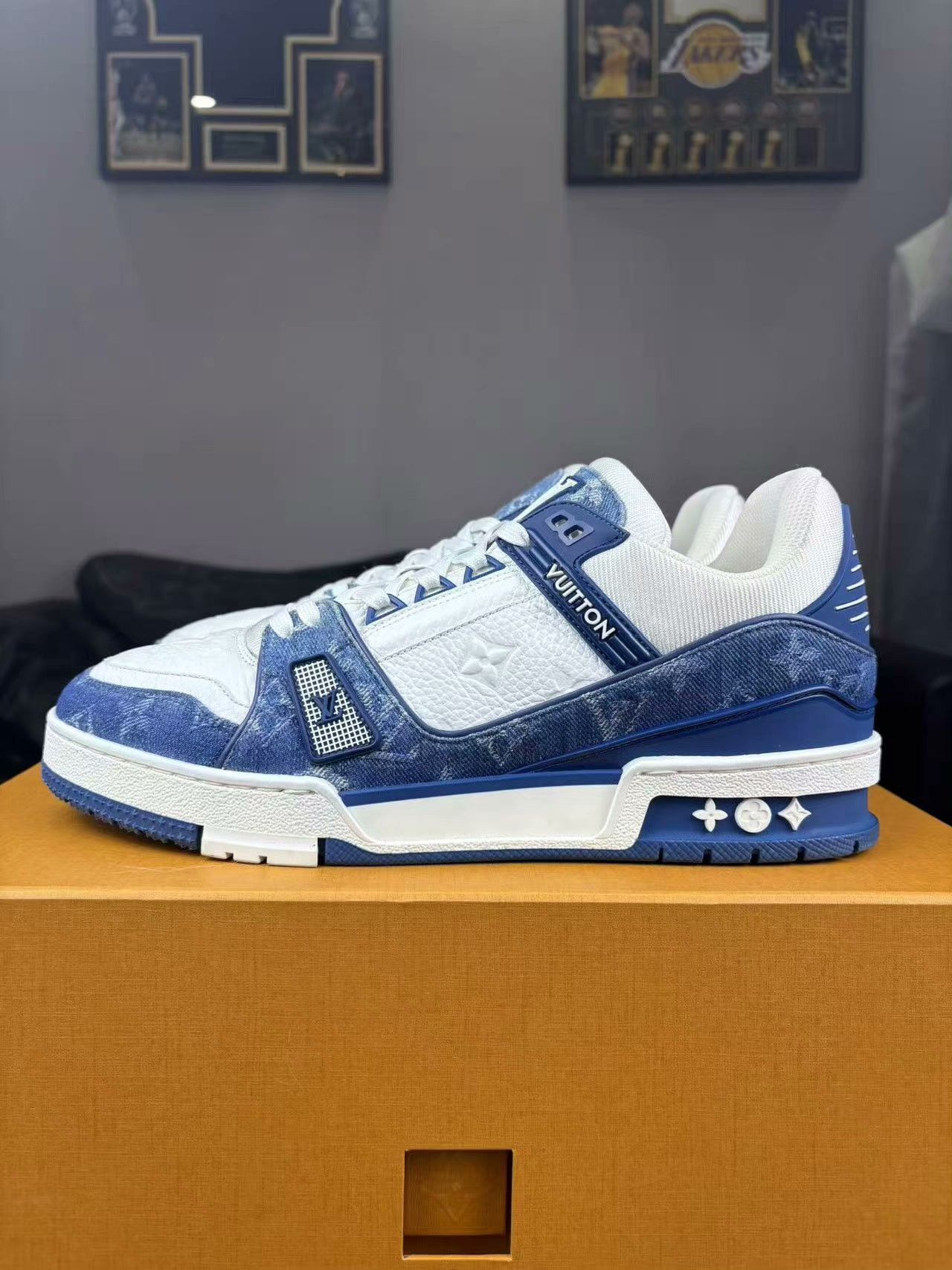 Louis Vuitton Louis Vuitton Training Denim Blue Lowtop Sneakers 41 Men Size US 8.5 / EU 41-42 - 7 Thumbnail