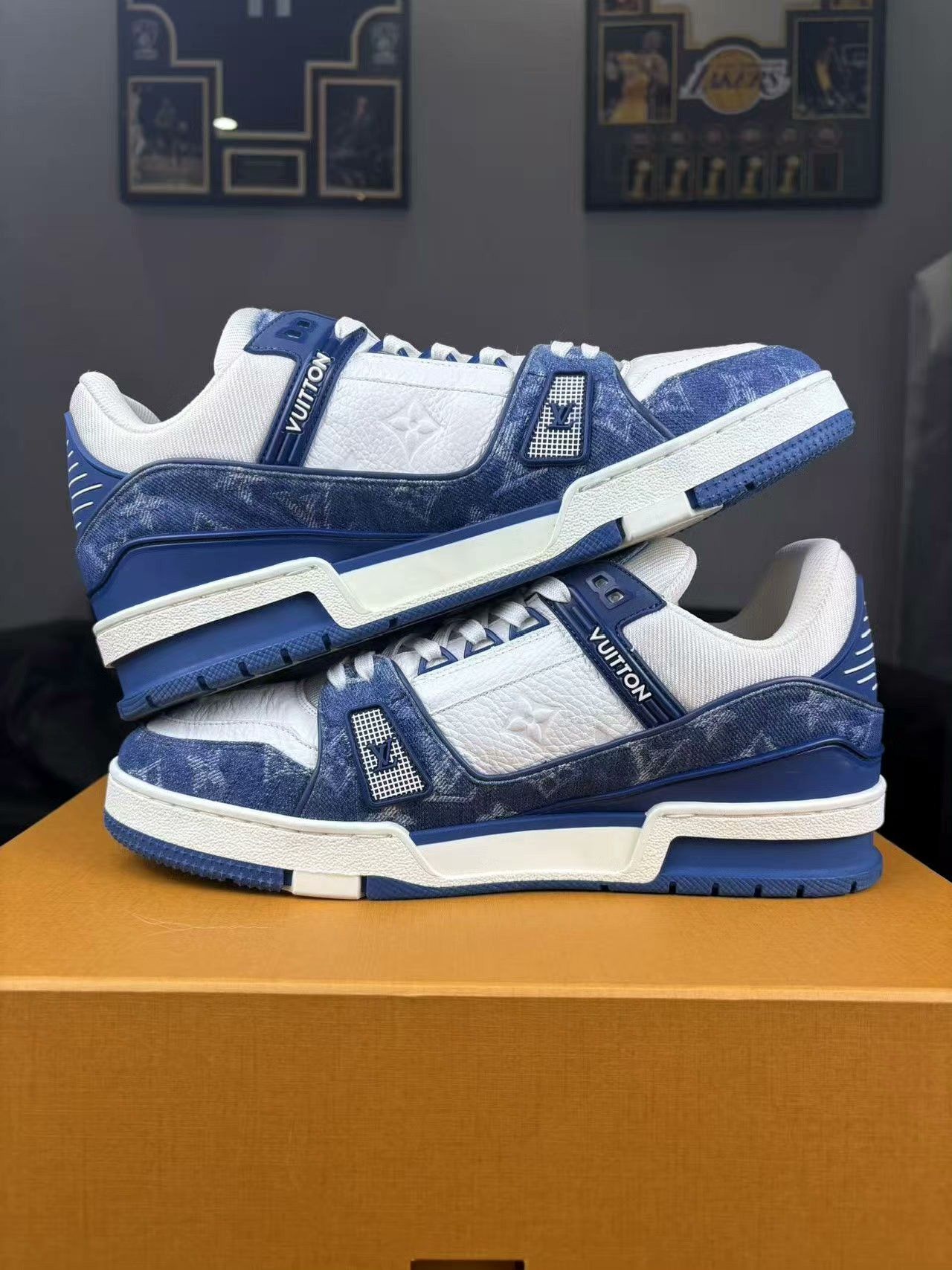 Louis Vuitton Louis Vuitton Training Denim Blue Lowtop Sneakers 41 Men Size US 8.5 / EU 41-42 - 5 Thumbnail