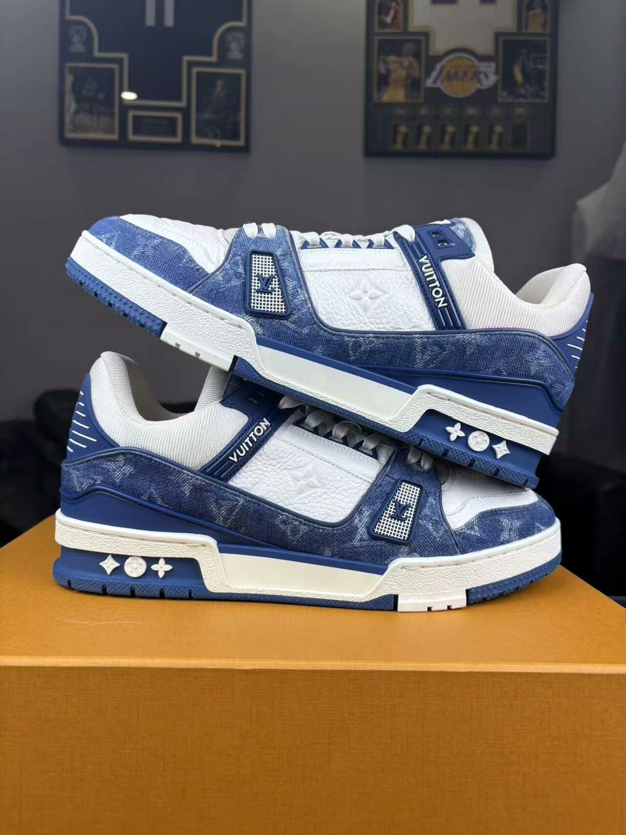 Louis Vuitton Louis Vuitton Training Denim Blue Lowtop Sneakers 41 Men Size US 8.5 / EU 41-42 - 6 Thumbnail