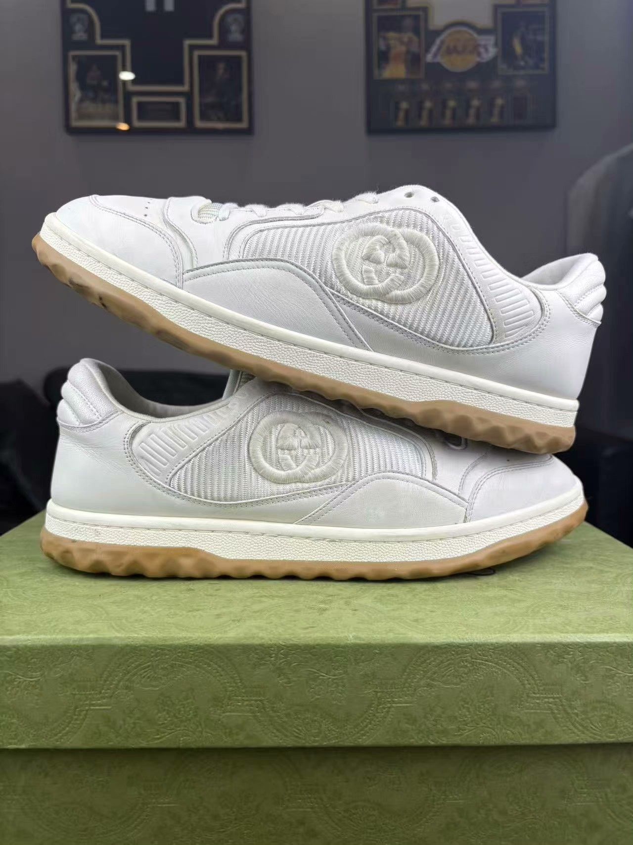 Gucci Gucci White Lowtop Sneakers 42.5 Men Size US 9.5 / EU 42-43 - 6 Thumbnail