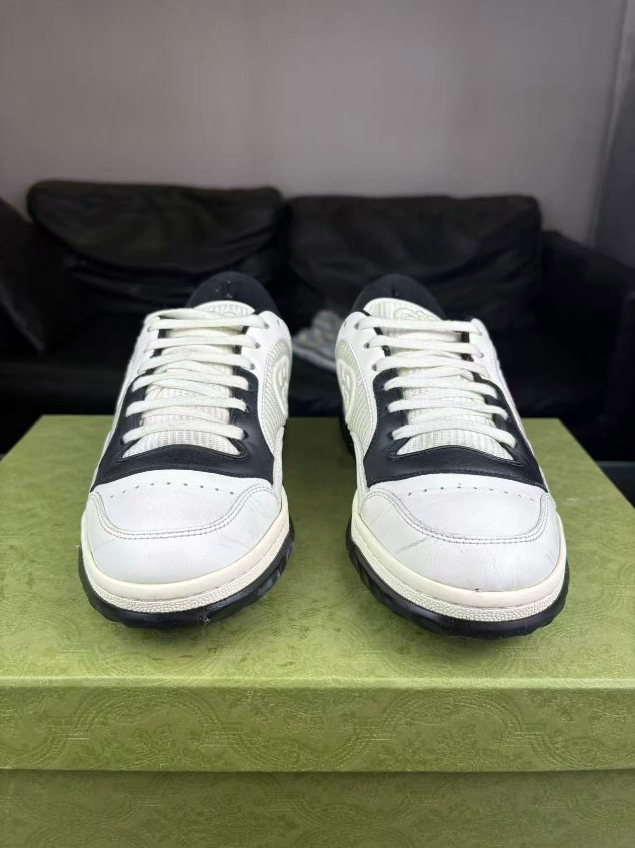Gucci Gucci Distressed Black Lowtop Sneakers 37 Women Size US 6.5 / IT 36.5 - 2 Thumbnail