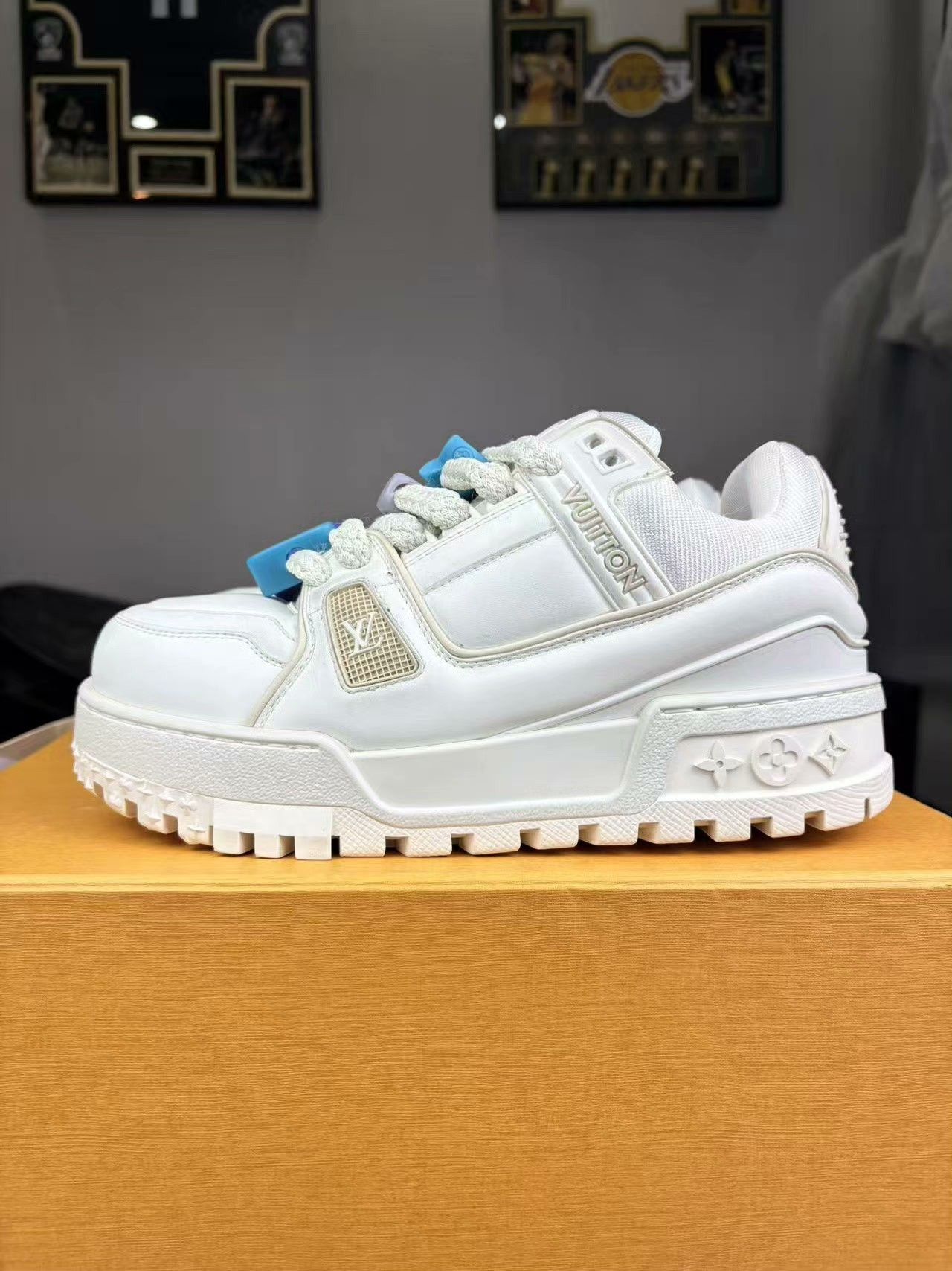 Louis Vuitton Louis Vuitton Training White Lowtop Sneakers 37 Women Size US 6.5 / IT 36.5 - 7 Thumbnail
