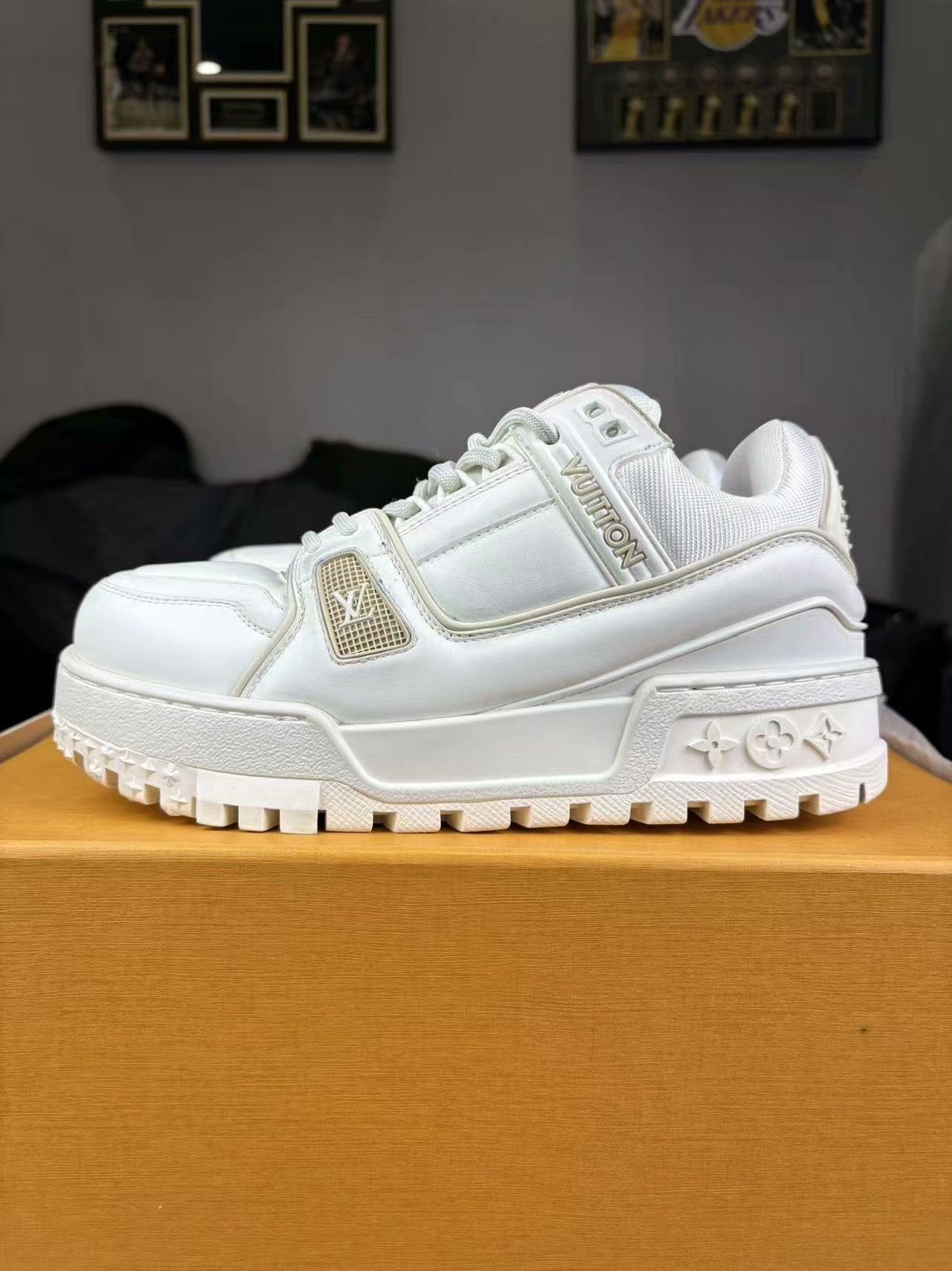 Louis Vuitton Louis Vuitton Training White Lowtop Sneakers 37 Women Size US 6.5 / IT 36.5 - 7 Thumbnail