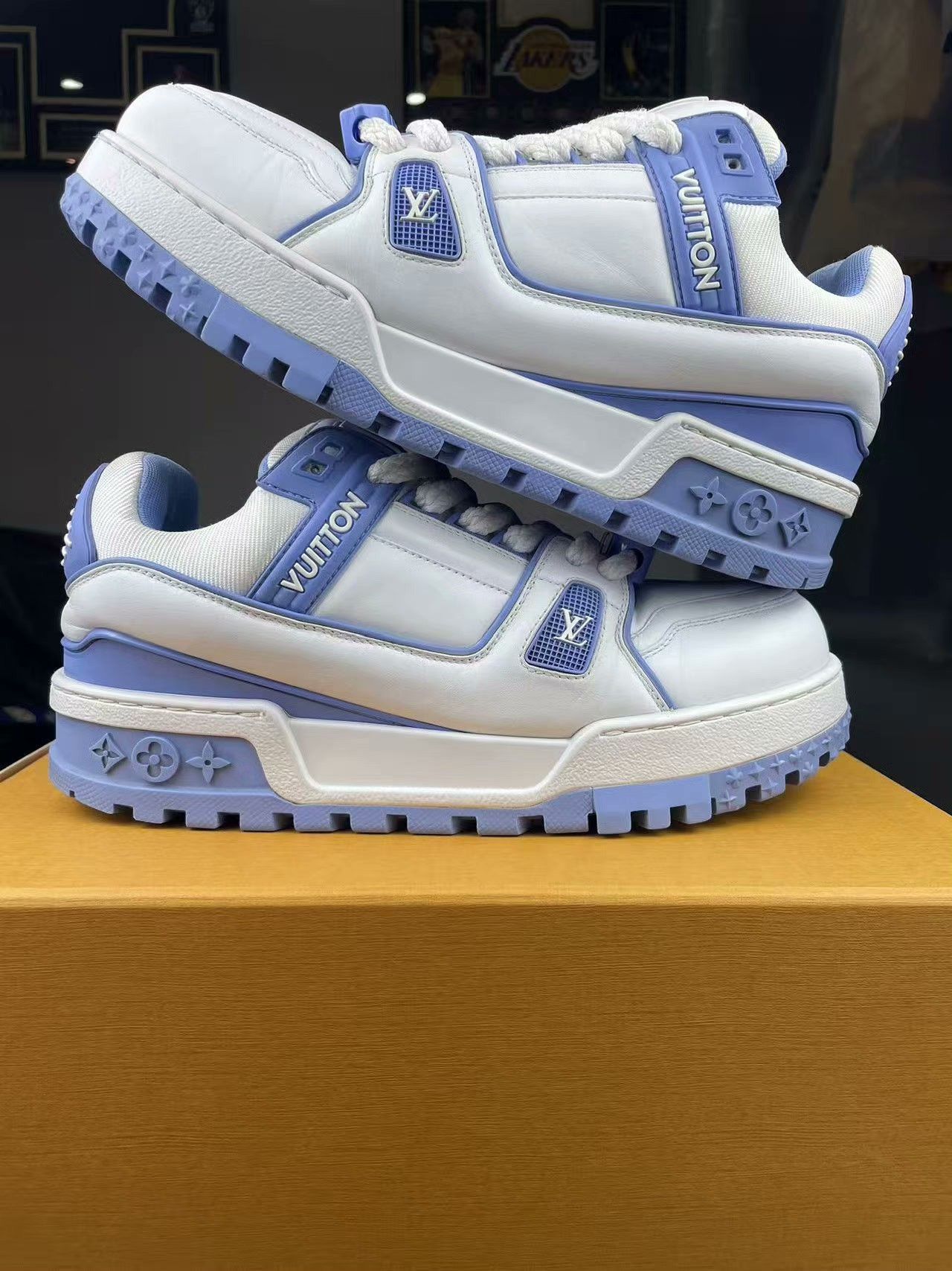Louis Vuitton Louis Vuitton Training Blue Lowtop Sneakers 41 Men Size US 8.5 / EU 41-42 - 6 Thumbnail