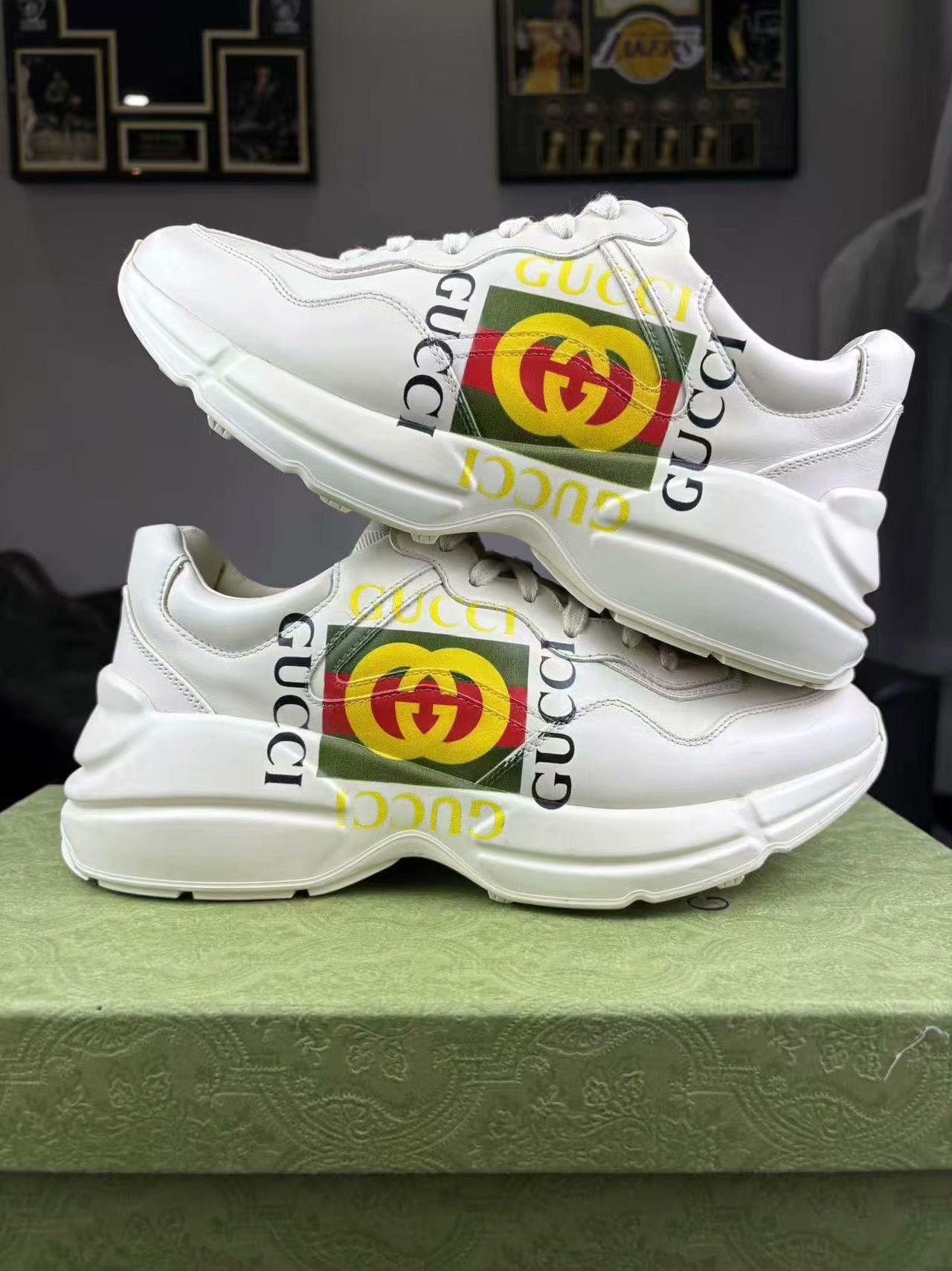 Gucci Gucci Printed Lowtop Sneakers 40 Men Size US 7.5 / EU 40-41 - 6 Thumbnail