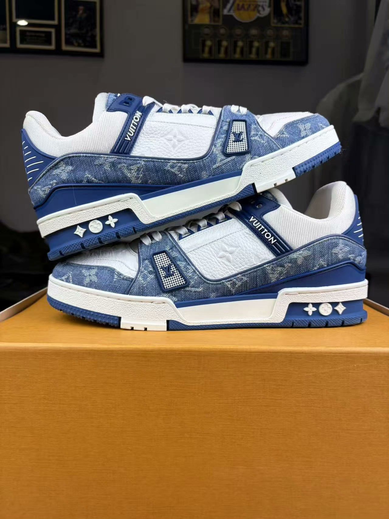 Louis Vuitton Louis Vuitton Training Denim Blue Lowtop Sneakers 41 Men Size US 8.5 / EU 41-42 - 6 Thumbnail