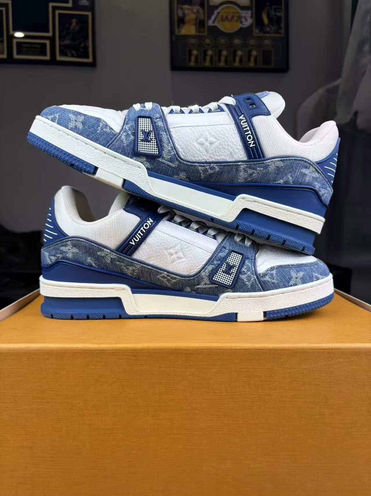 Louis Vuitton Louis Vuitton Training Denim Blue Lowtop Sneakers 41 Men Size US 8.5 / EU 41-42 - 5 Thumbnail
