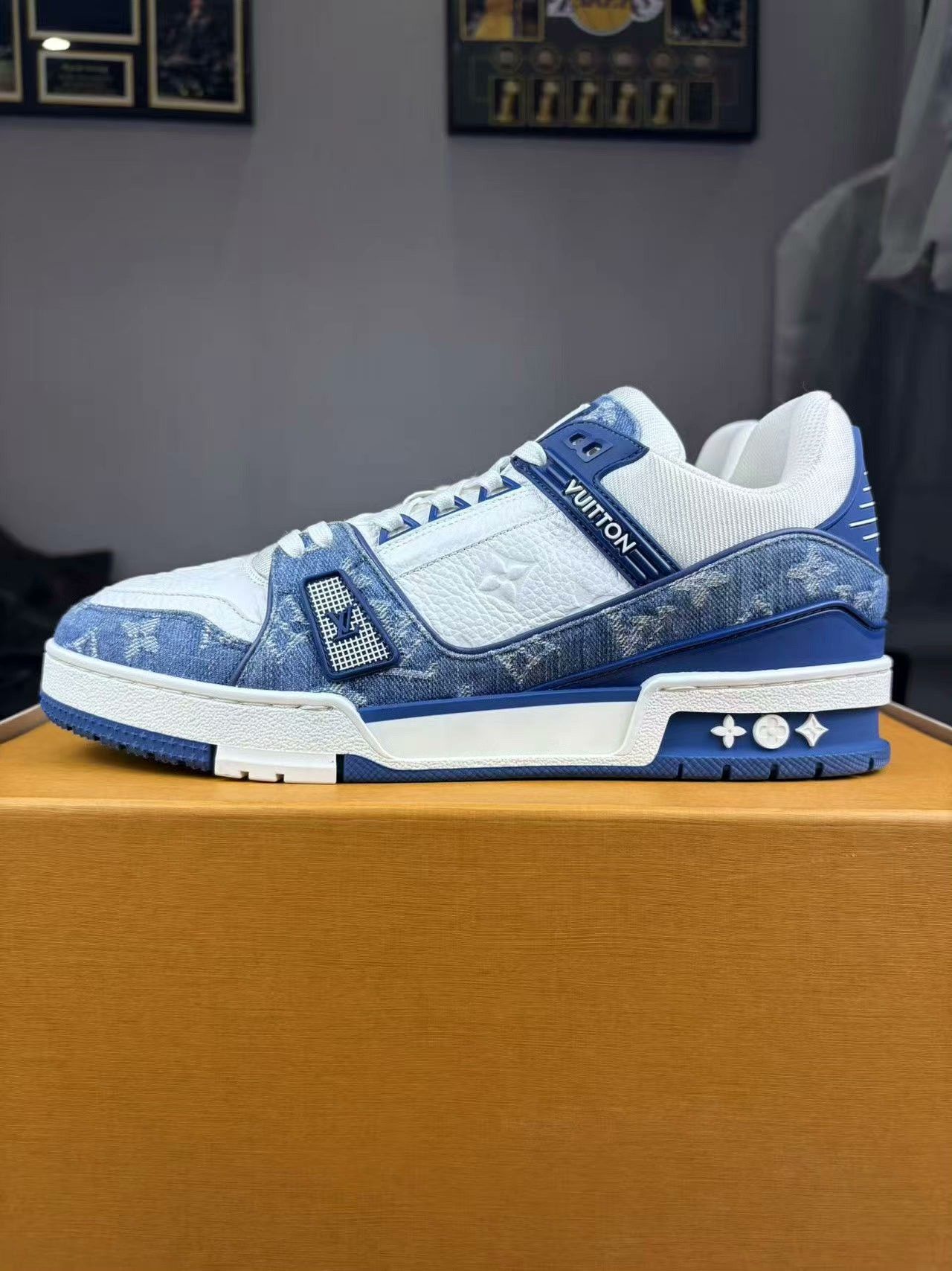 Louis Vuitton Louis Vuitton Training Denim Blue Lowtop Sneakers 41 Men Size US 8.5 / EU 41-42 - 7 Thumbnail