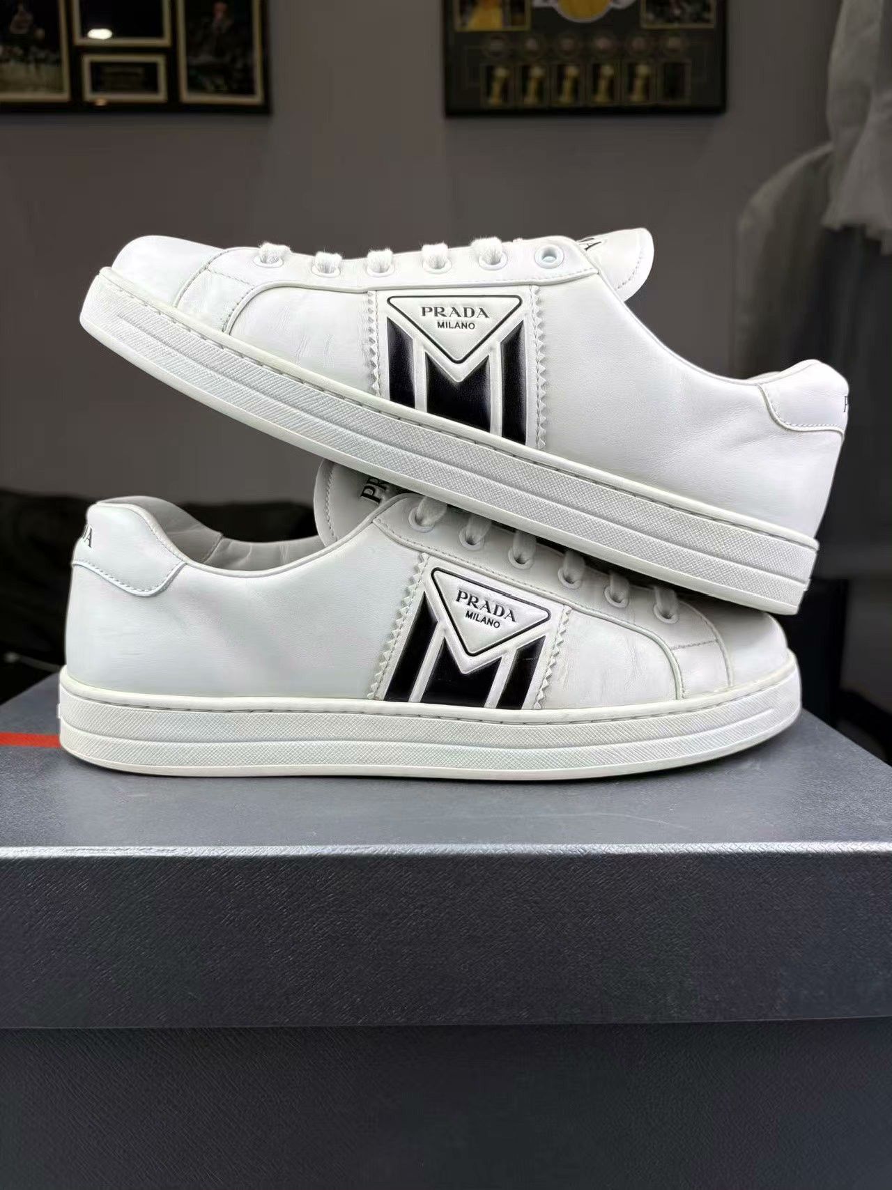 Prada Prada Black Lowtop Sneakers 40 Men Size US 7.5 / EU 40-41 - 6 Thumbnail