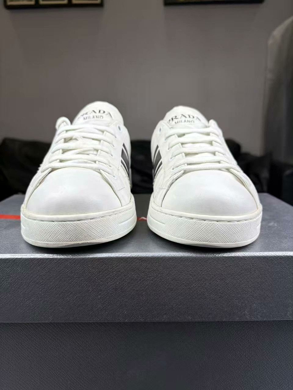 Prada Prada Black Lowtop Sneakers 40 Men Size US 7.5 / EU 40-41 - 2 Thumbnail