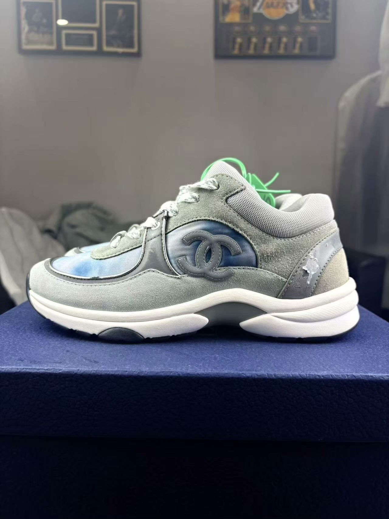 Chanel Chanel Running Silver Lowtop Sneakers 36 Men Size US 5 / EU 37 - 7 Thumbnail