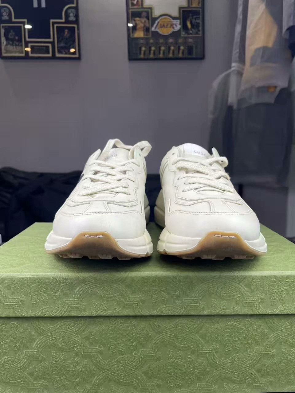Gucci Gucci Collab Limited Beige Lowtop Sneakers 40 Men Size US 7.5 / EU 40-41 - 2 Thumbnail