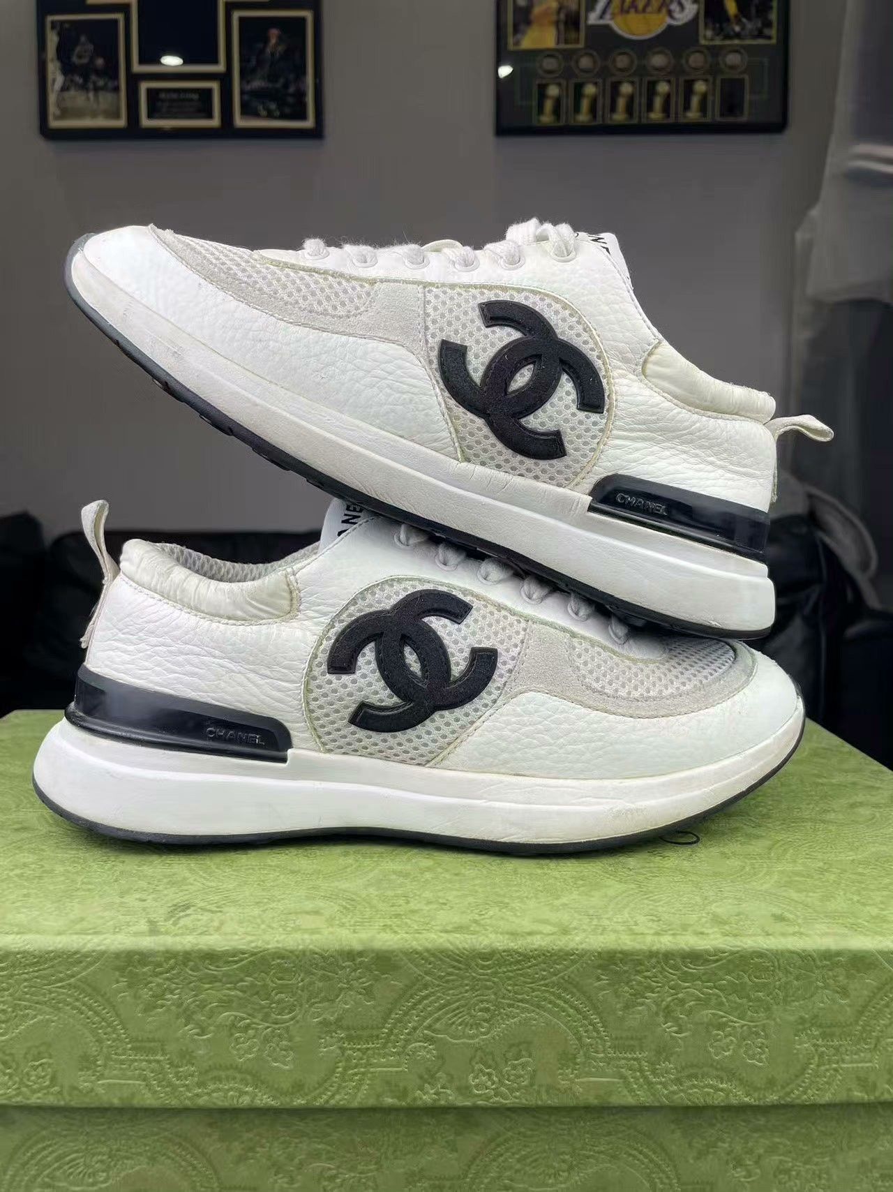 Chanel Chanel Running Black Lowtop Sneakers 36 Women Size US 6 / IT 36 - 6 Thumbnail
