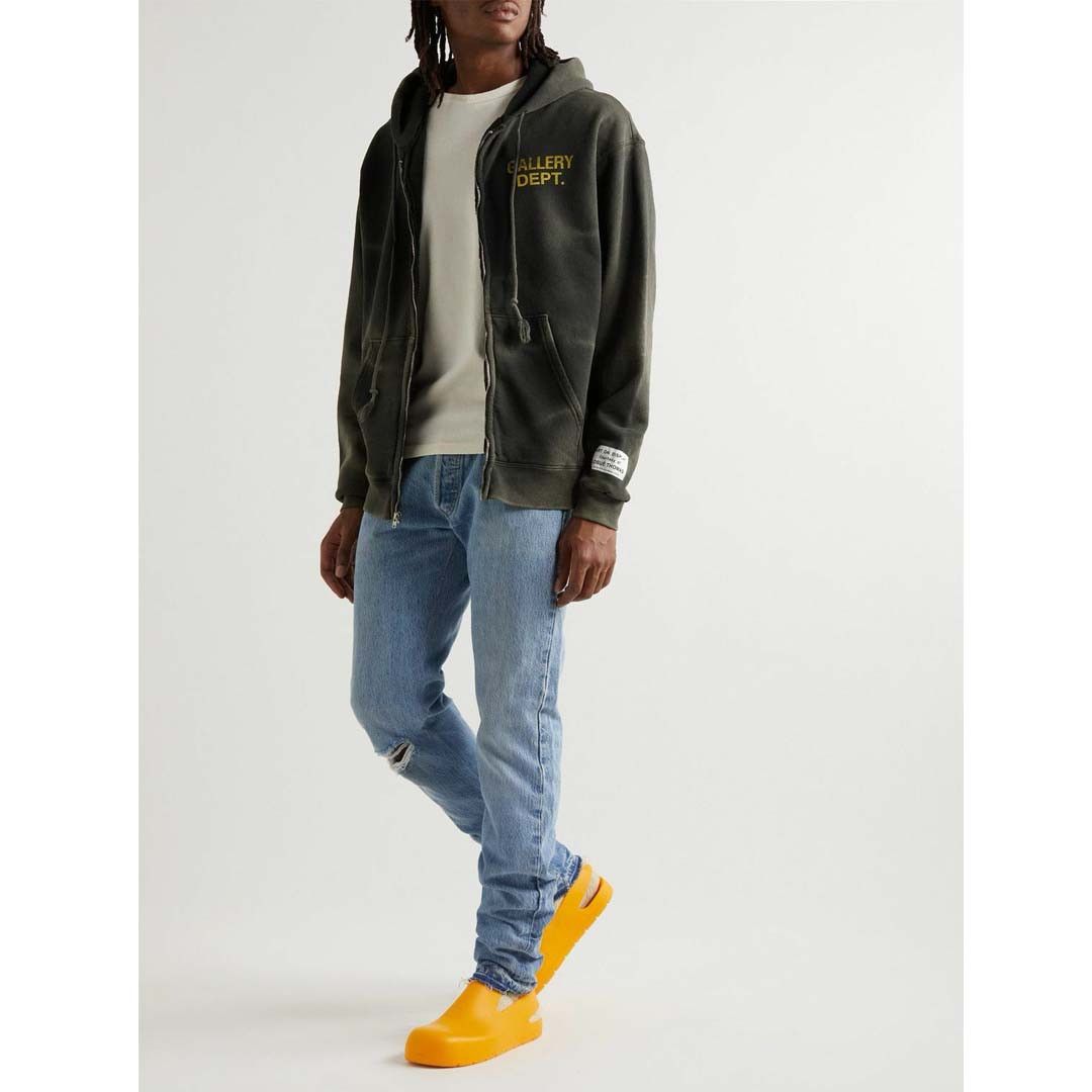 Gallery Dept. Sun Faded Zip Up Hoodie Black Size US L / EU 52-54 / 3 - 4 Thumbnail