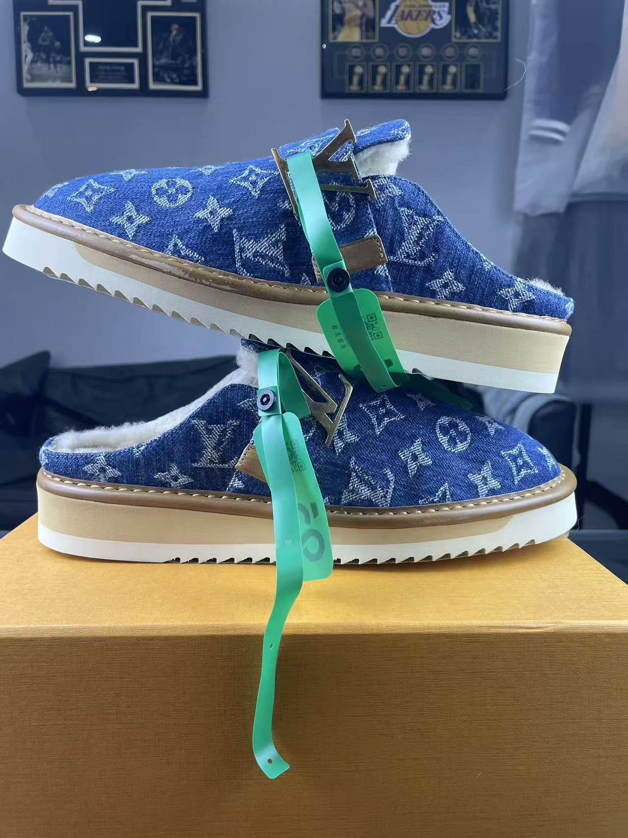 Louis Vuitton Louis Vuitton Denim Blue Sandals 40 Men Size US 7.5 / EU 40-41 - 6 Thumbnail