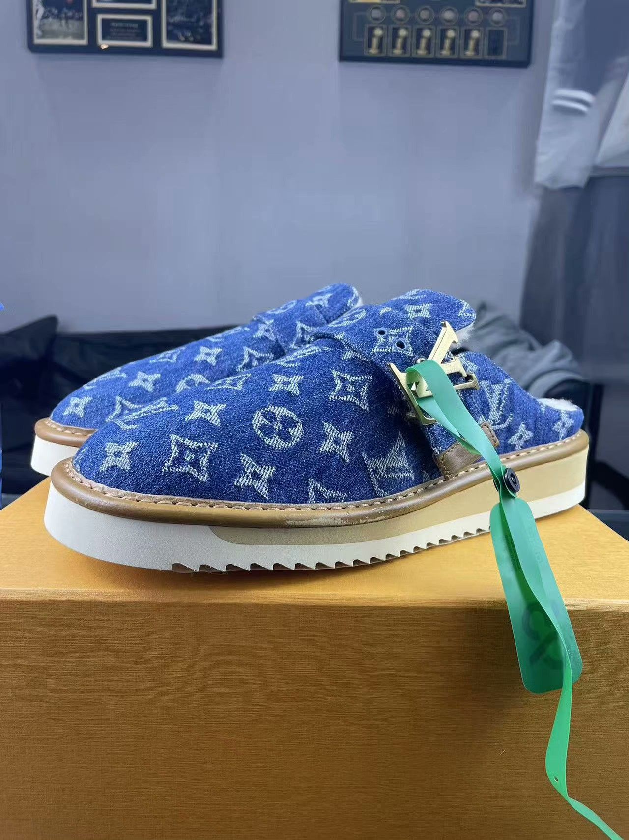 Louis Vuitton Louis Vuitton Denim Blue Sandals 40 Men Size US 7.5 / EU 40-41 - 7 Thumbnail