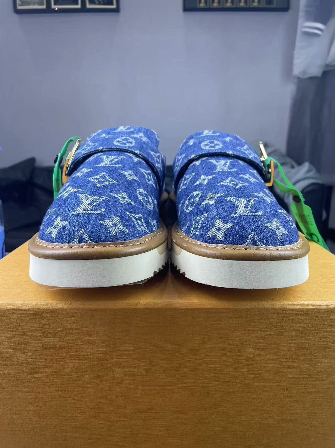 Louis Vuitton Louis Vuitton Denim Blue Sandals 40 Men Size US 7.5 / EU 40-41 - 2 Thumbnail