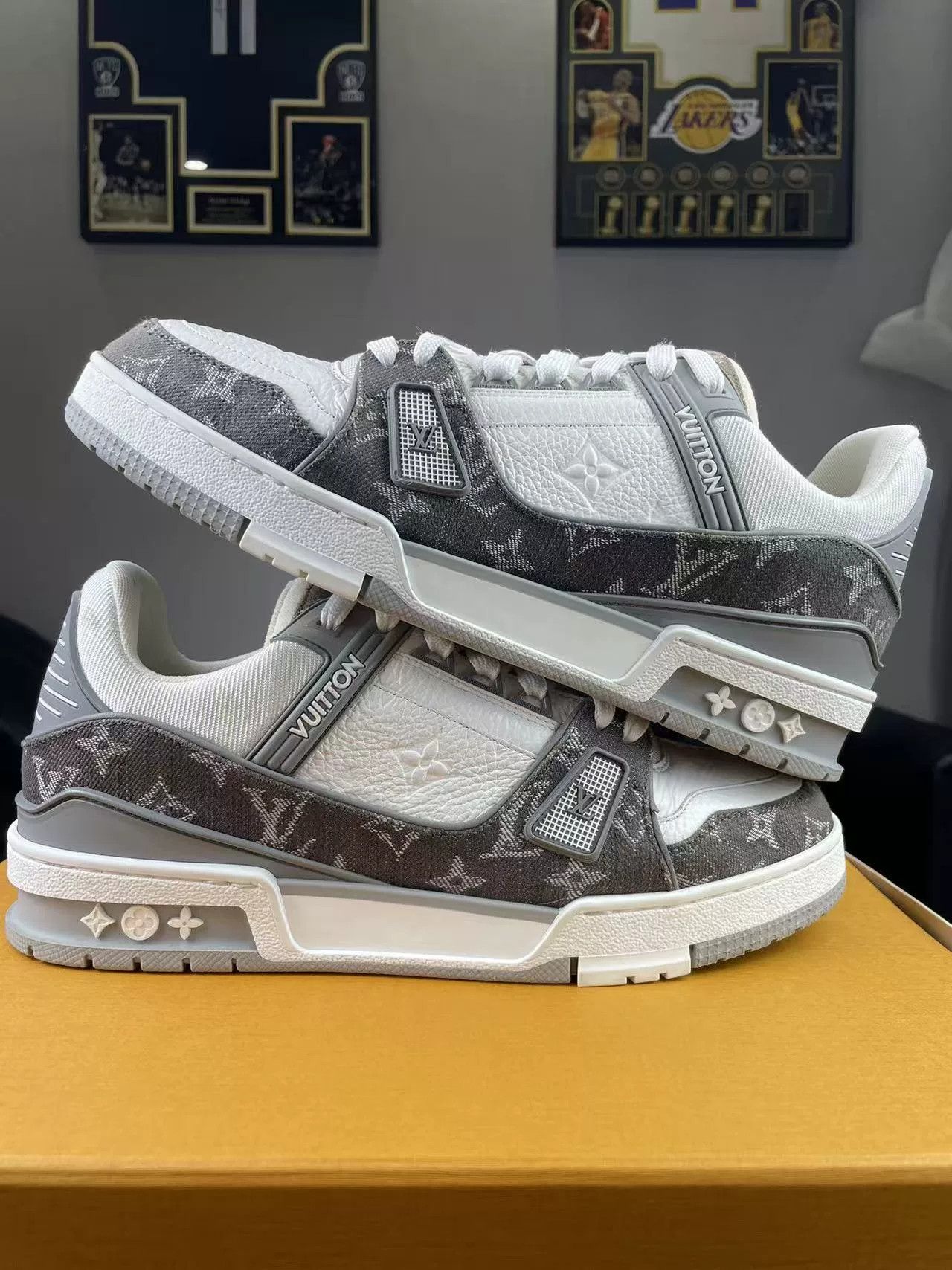 Louis Vuitton Louis Vuitton Training Denim Gray Lowtop Sneakers 41 Men Size US 8.5 / EU 41-42 - 6 Thumbnail