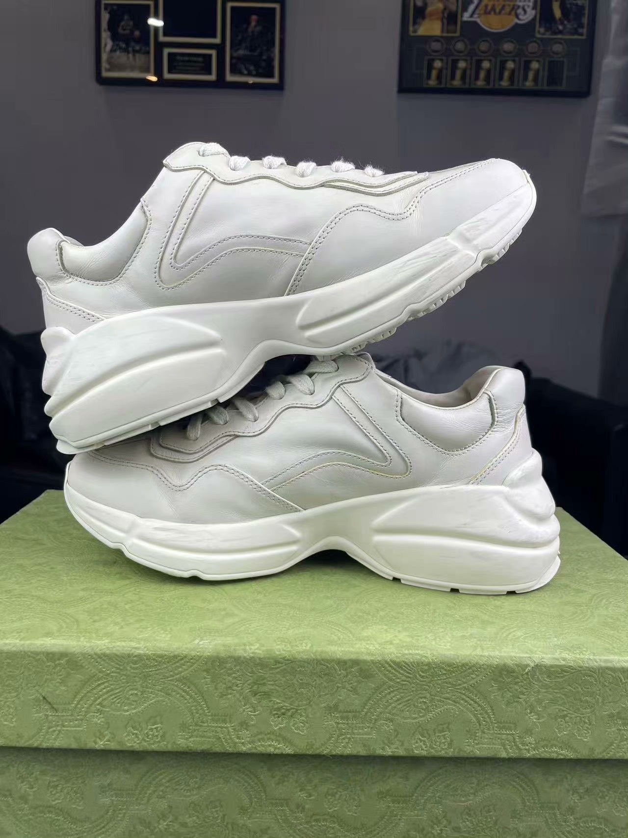 Gucci Gucci Collab Lowtop Sneakers 37 Women Size US 6.5 / IT 36.5 - 5 Thumbnail