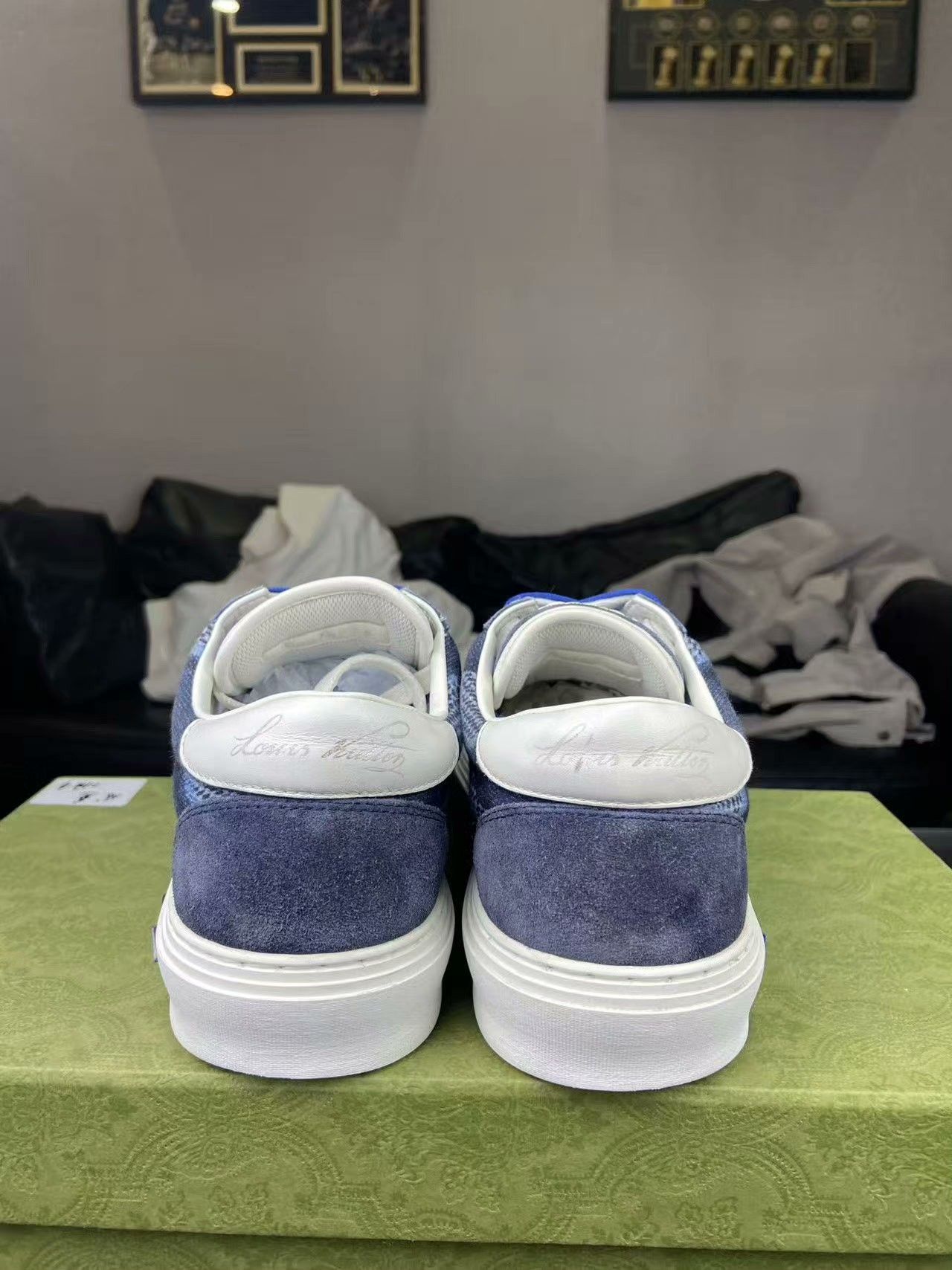 Louis Vuitton Louis Vuitton Denim Blue Lowtop Sneakers 39 Men Size US 6.5 / EU 39-40 - 3 Thumbnail