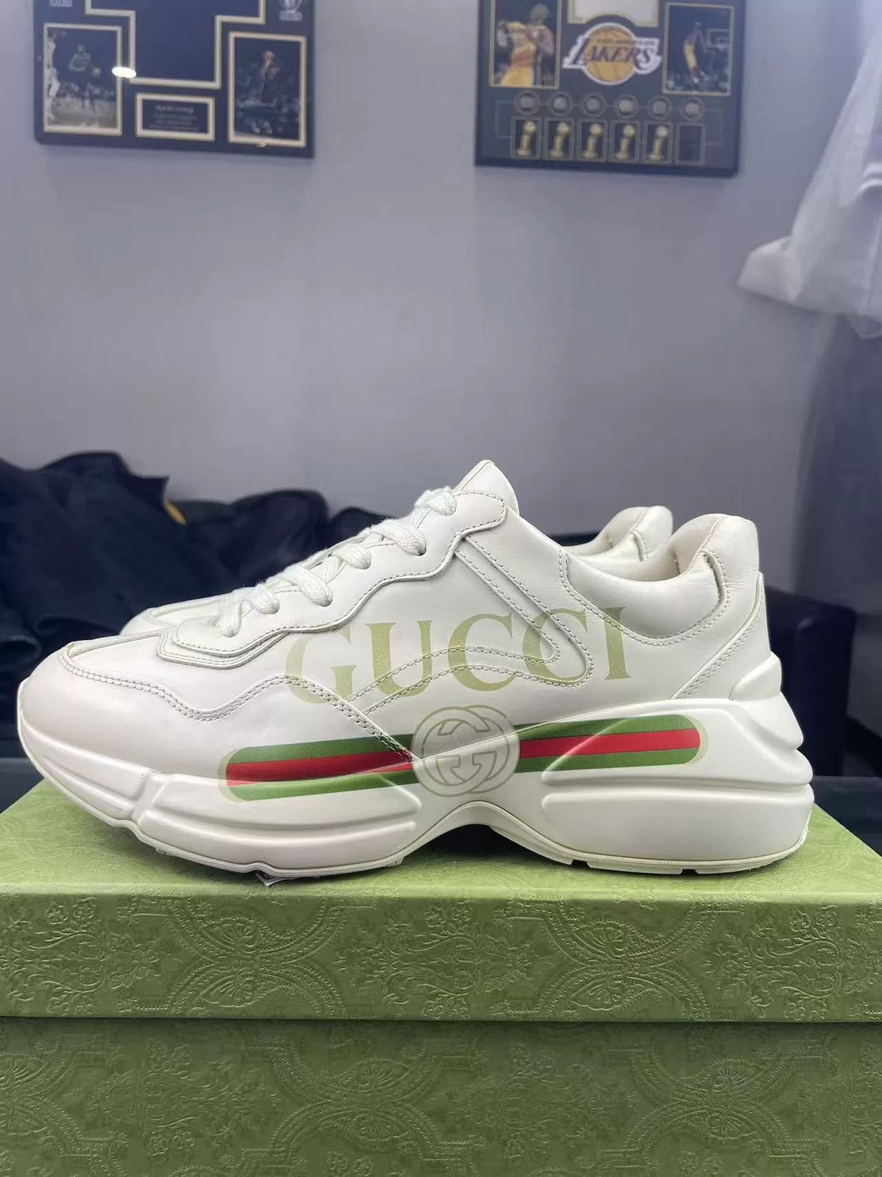 Gucci Gucci Printed Lowtop Sneakers 40 Men Size US 7.5 / EU 40-41 - 7 Thumbnail