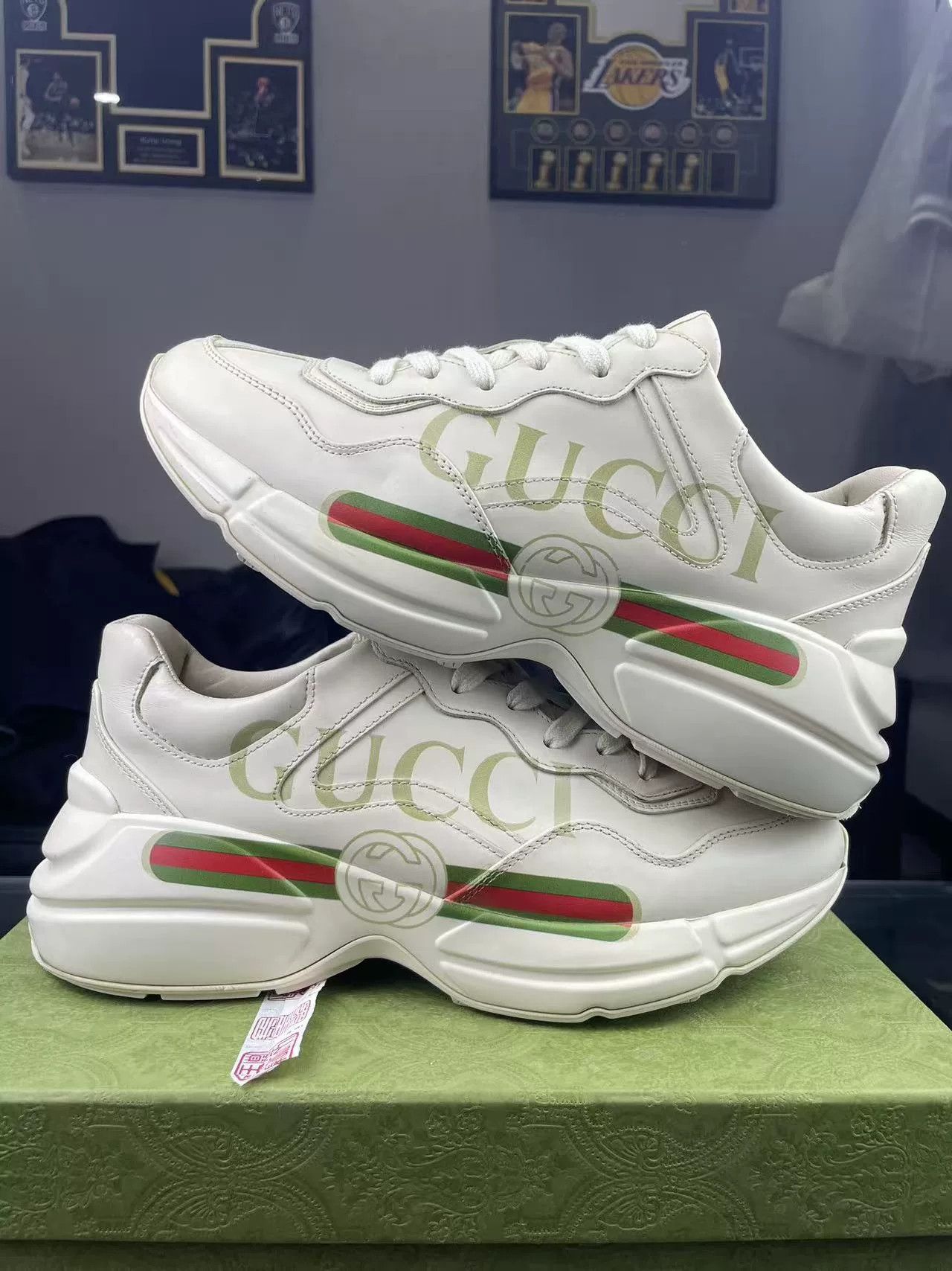 Gucci Gucci Printed Lowtop Sneakers 40 Men Size US 7.5 / EU 40-41 - 6 Thumbnail
