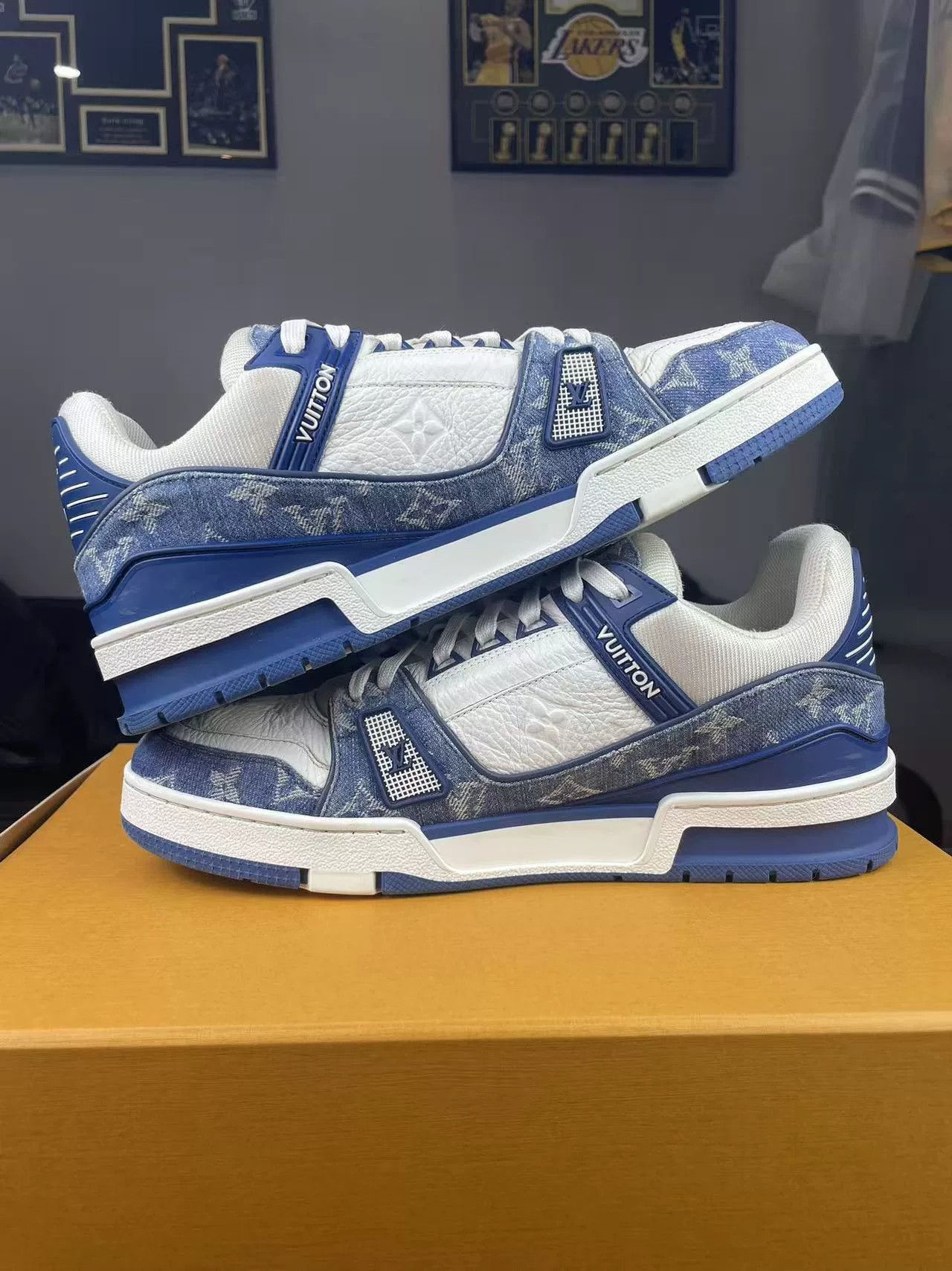 Louis Vuitton Louis Vuitton Training Denim Blue Lowtop Sneakers 41 Men Size US 8.5 / EU 41-42 - 5 Thumbnail