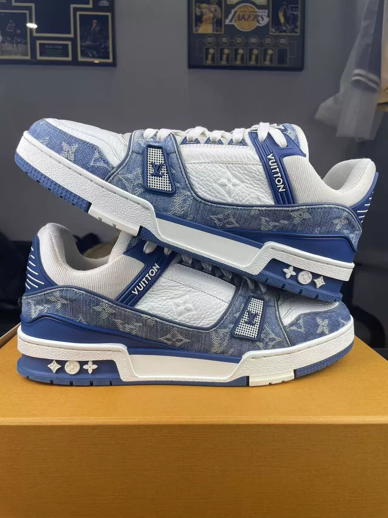 Louis Vuitton Louis Vuitton Training Denim Blue Lowtop Sneakers 41 Men Size US 8.5 / EU 41-42 - 6 Thumbnail