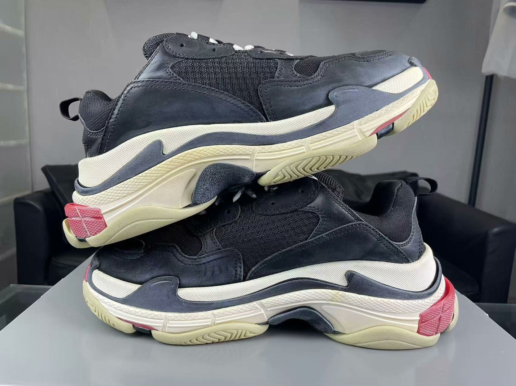 Balenciaga Balenciaga Black Lowtop Sneakers S Men Size US 10 / EU 43 - 5 Thumbnail