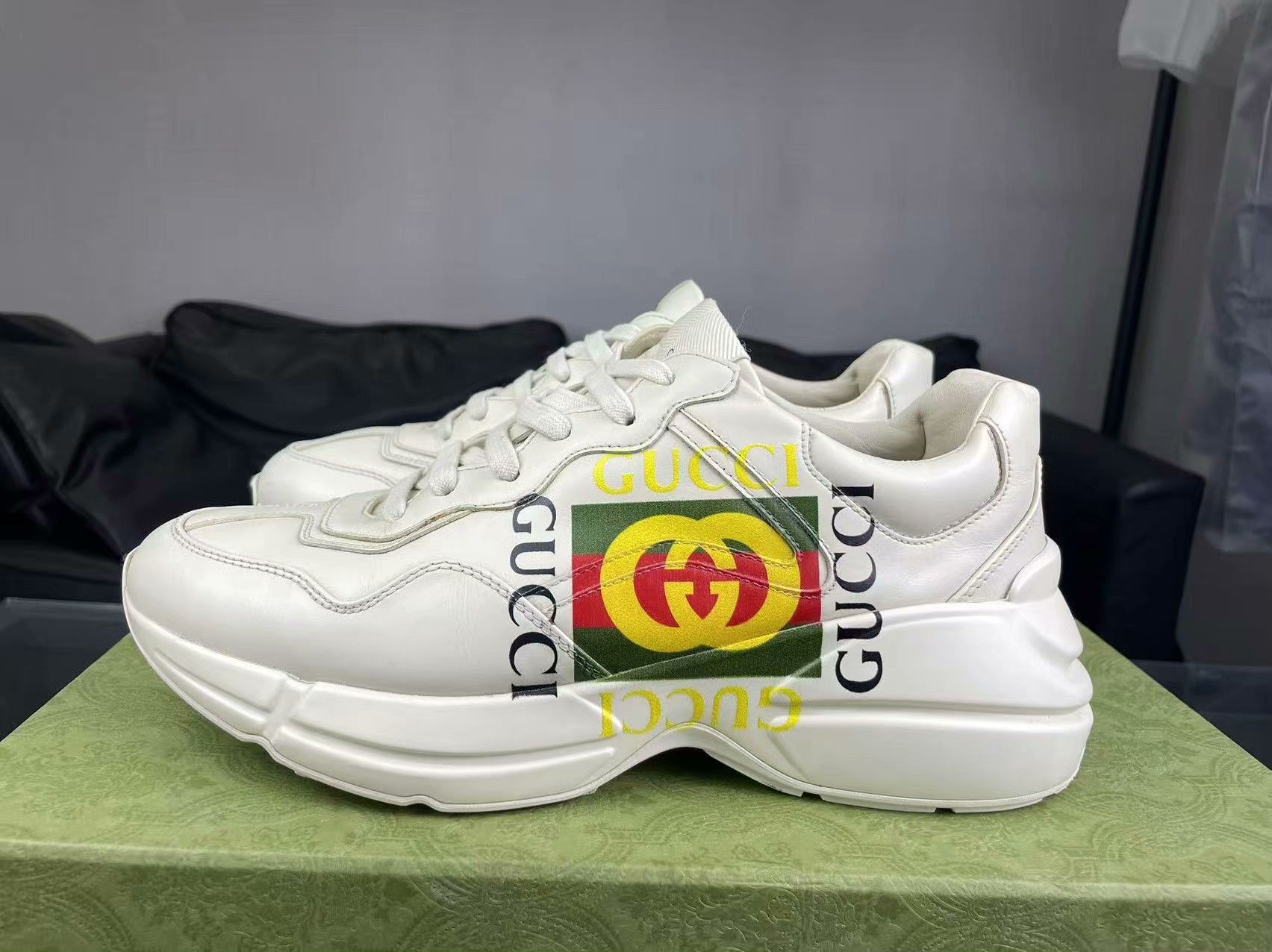 Gucci Gucci Printed Lowtop Sneakers 40 Men Size US 7.5 / EU 40-41 - 7 Thumbnail