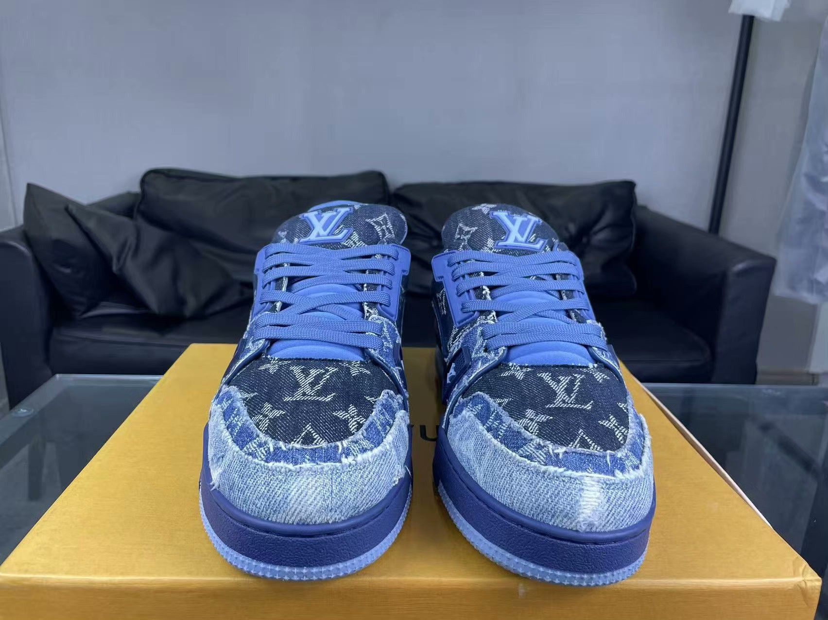 Louis Vuitton Louis Vuitton Training Denim Lowtop Sneakers 41 Men Size US 8.5 / EU 41-42 - 2 Thumbnail