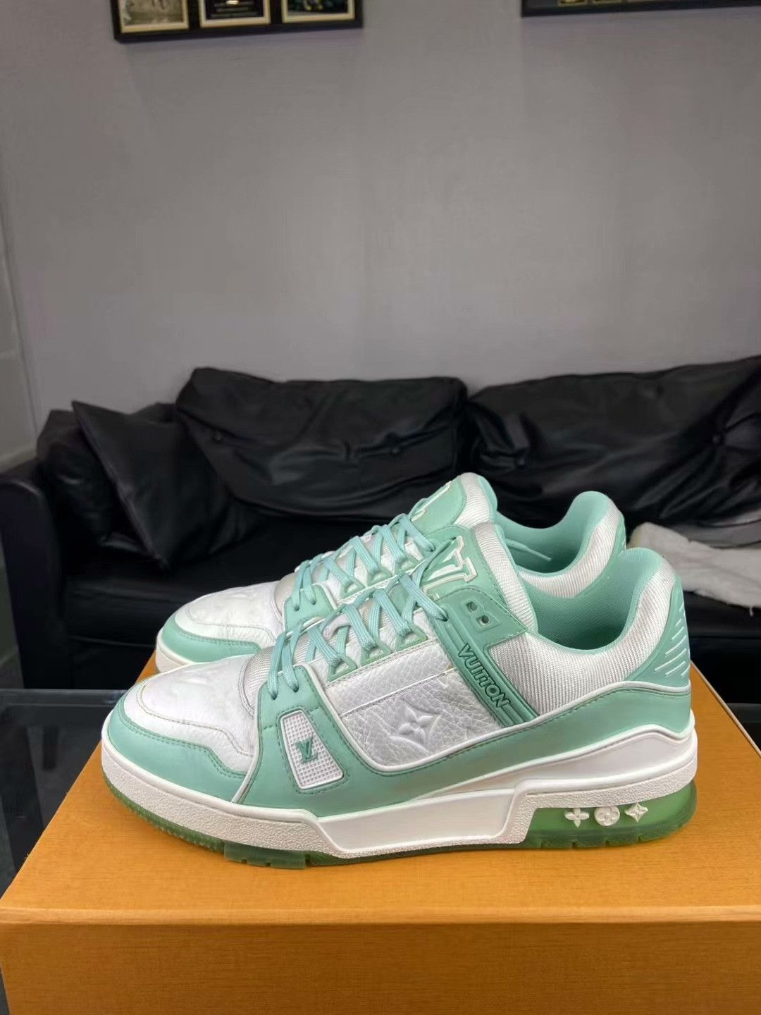 Louis Vuitton Louis Vuitton Training Green Lowtop Sneakers 41 Men Size US 8.5 / EU 41-42 - 3 Thumbnail